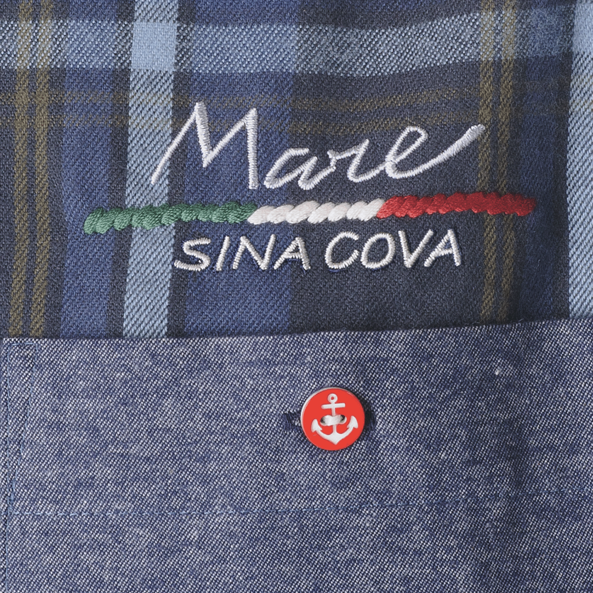 【公式】シナコバ (SINA COVA) キングサイズ クレイジーチェック柄 長袖 ボタンダウンシャツ 23224046