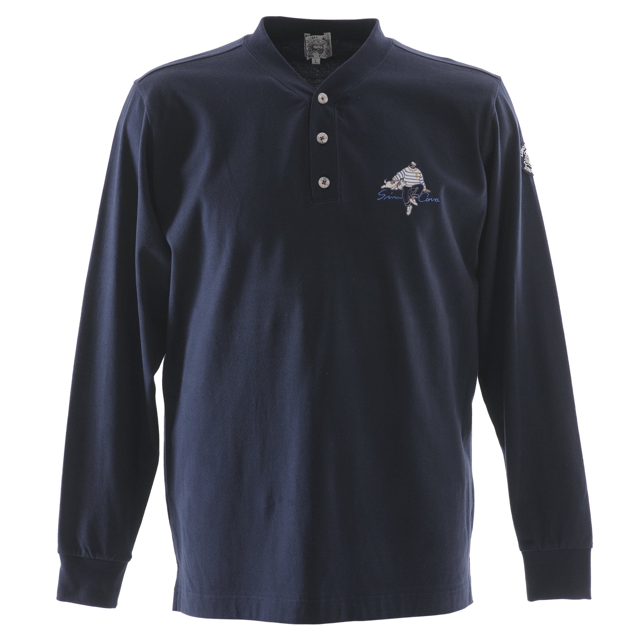 キングサイズ ヘンリーネック長袖Tシャツ 23220016