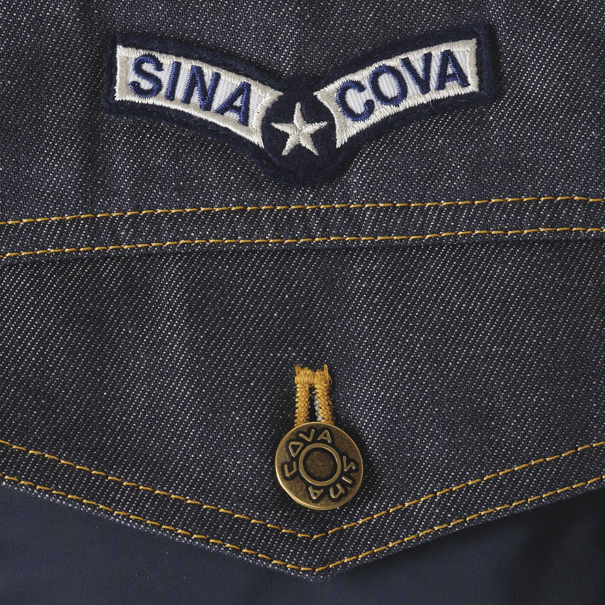 【公式】シナコバ (SINA COVA) デニム切替ダウンジャケット 23223060