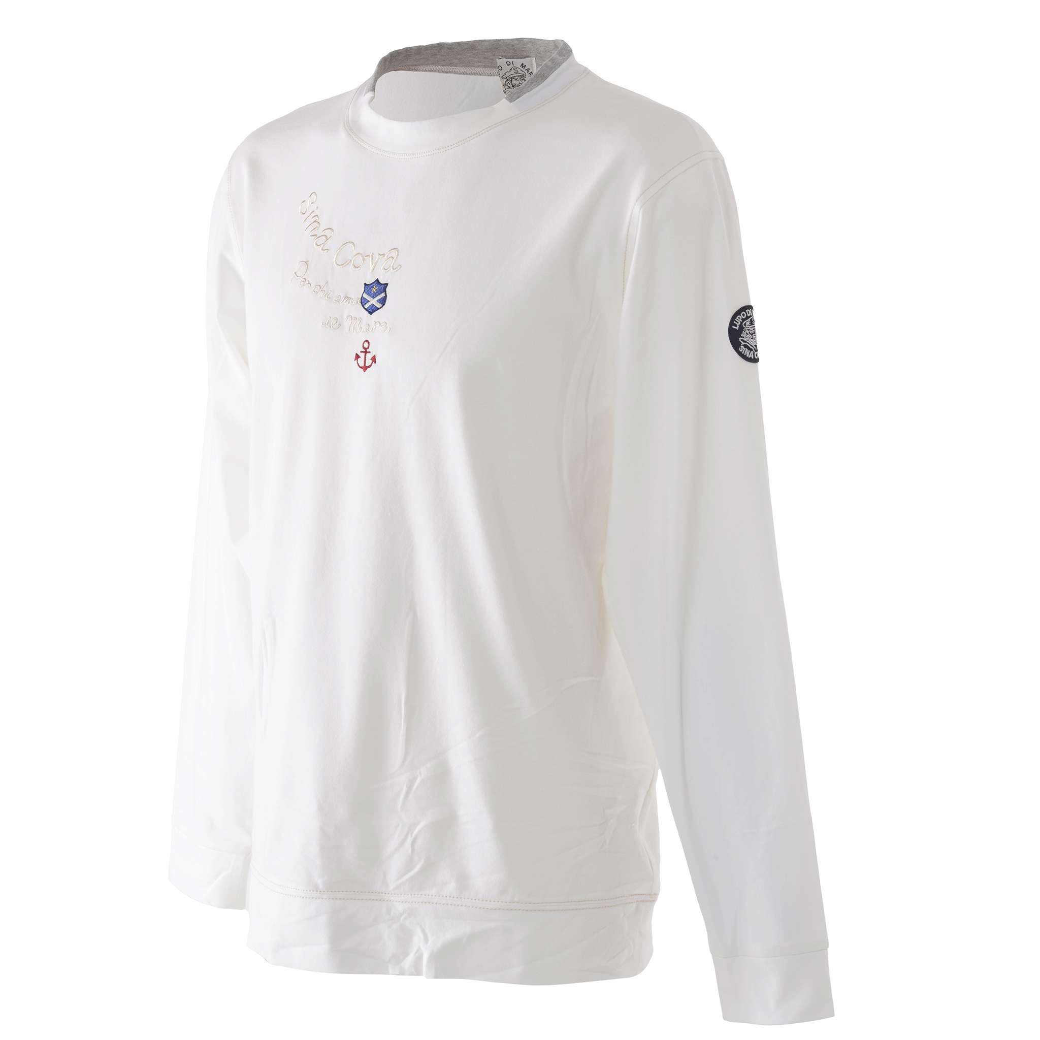 モックネック長袖Tシャツ ユニセックス(男女兼用)  24110010