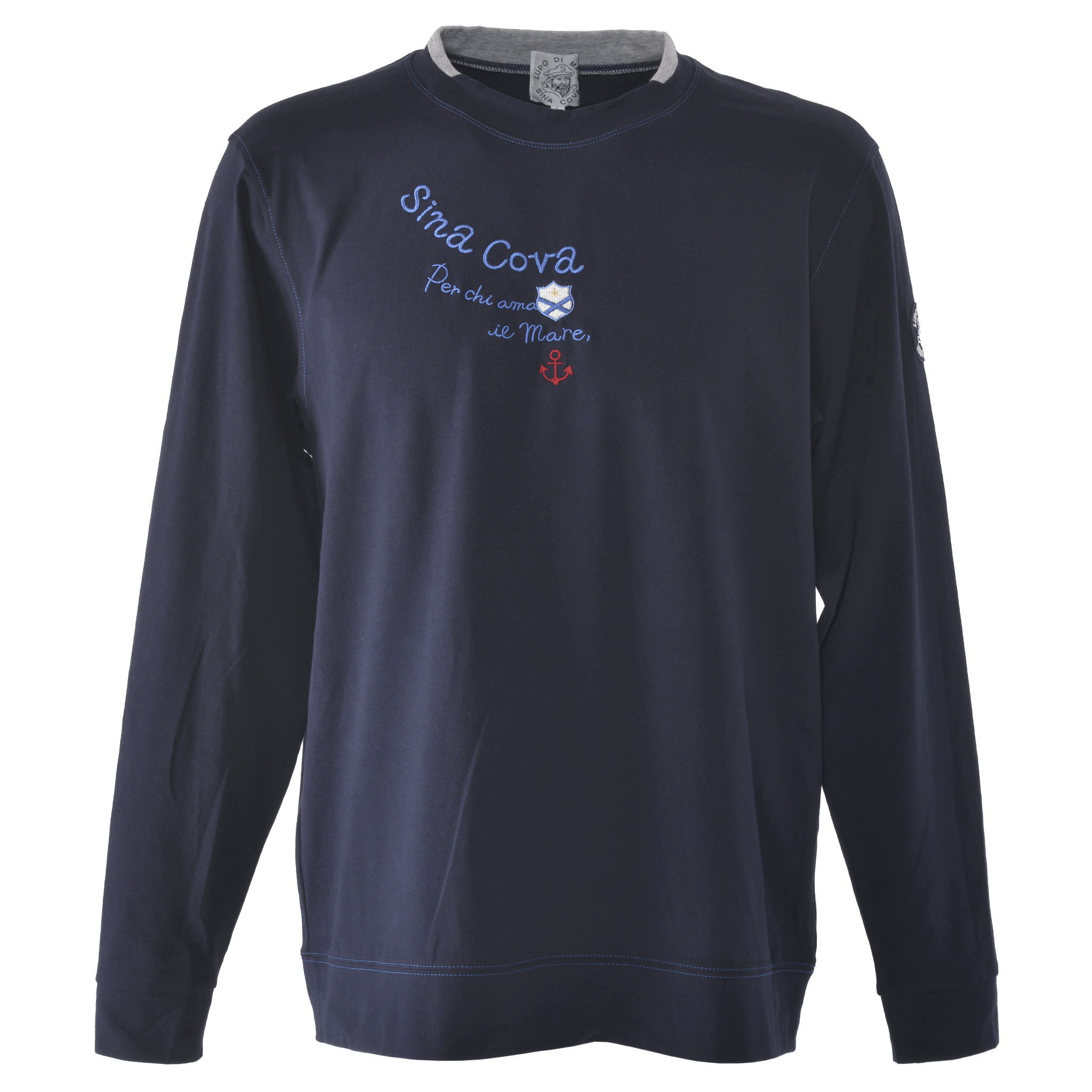 モックネック長袖Tシャツ ユニセックス(男女兼用)  24110010