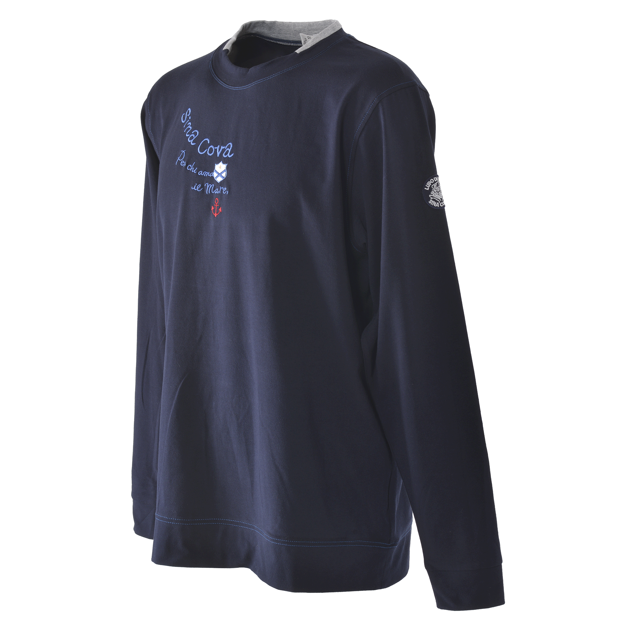 モックネック長袖Tシャツ ユニセックス(男女兼用)  24110010