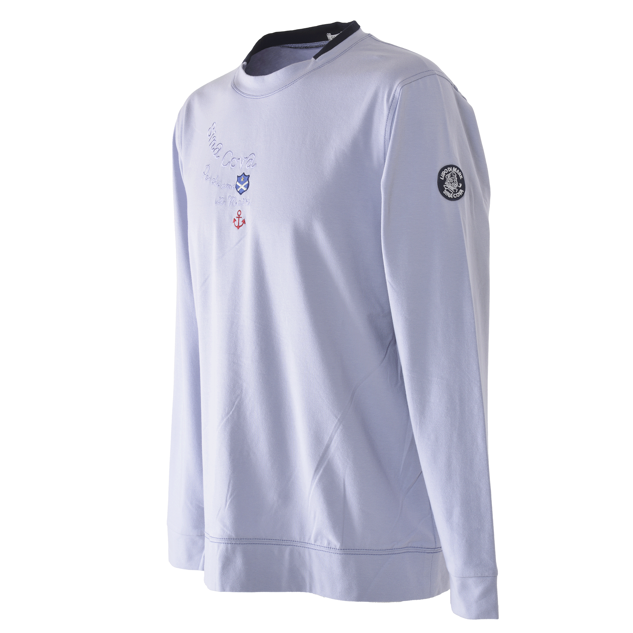 モックネック長袖Tシャツ ユニセックス(男女兼用)  24110010