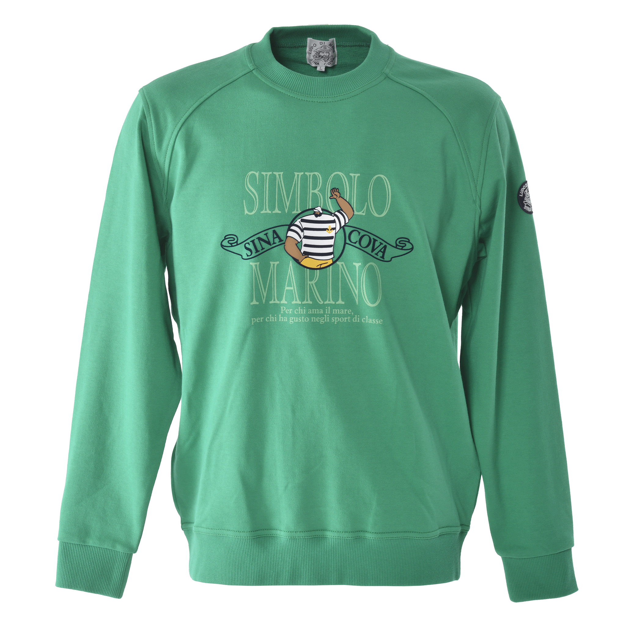 【公式】シナコバ (SINA COVA) クルーネックトレーナー 24120010 グリーンの正面