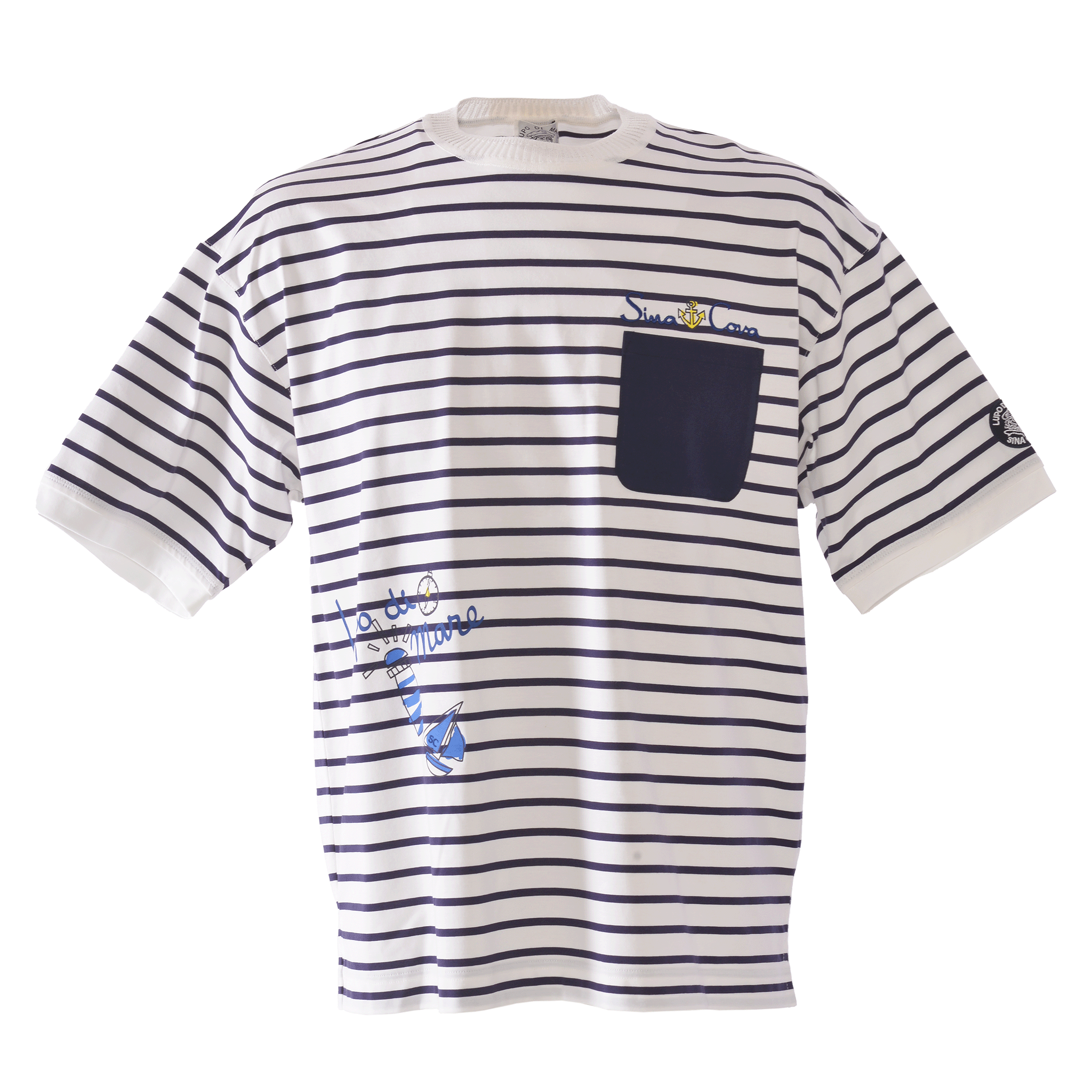 【公式】シナコバ (SINA COVA)ポケットデザインボーダー半袖Tシャツ ユニセックス(男女兼用)25110540