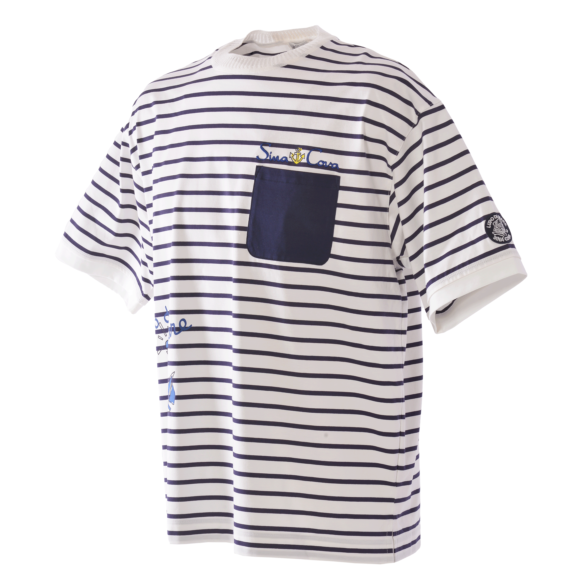 【公式】シナコバ (SINA COVA)ポケットデザインボーダー半袖Tシャツ ユニセックス(男女兼用)25110540