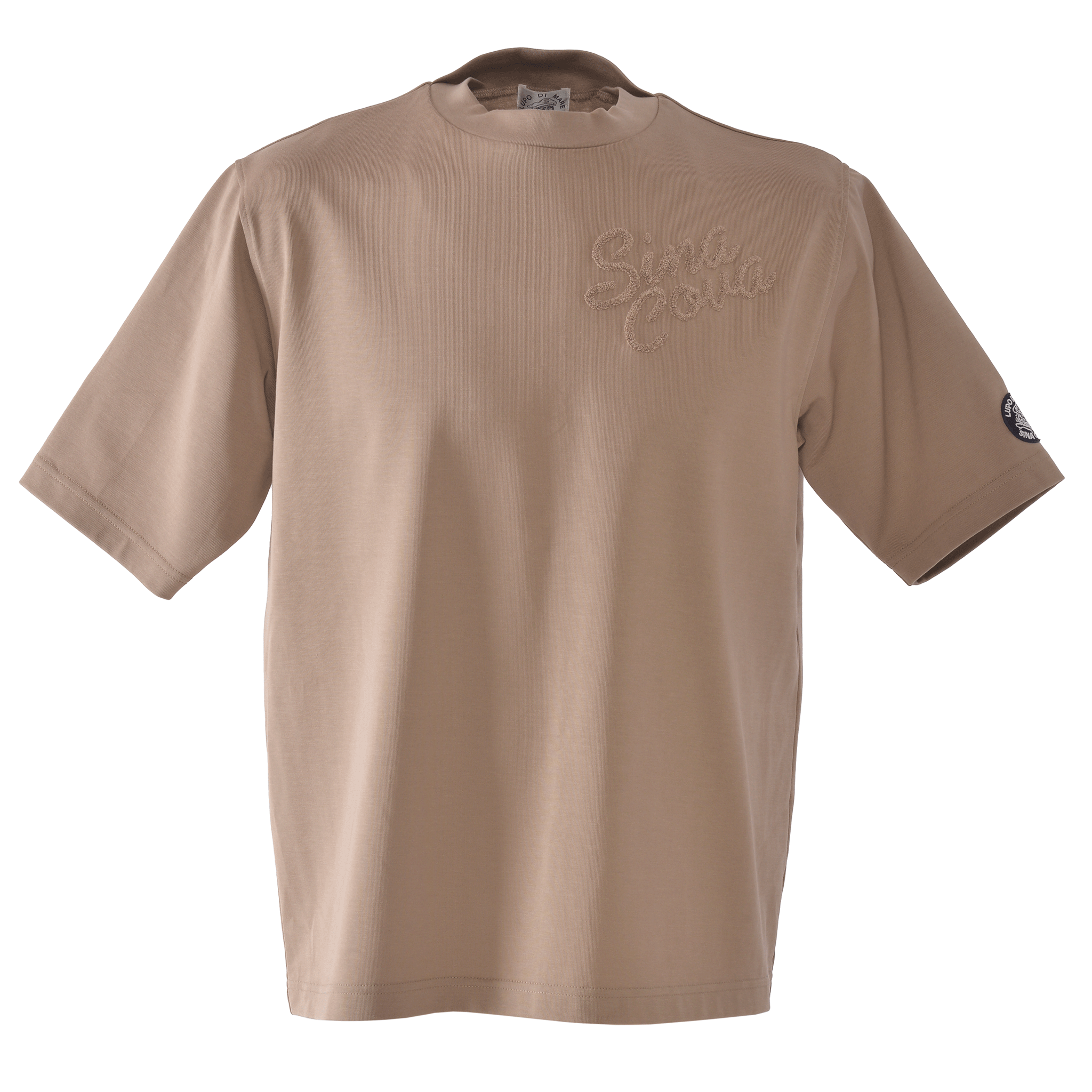 モックネック5分袖Tシャツ 25130510