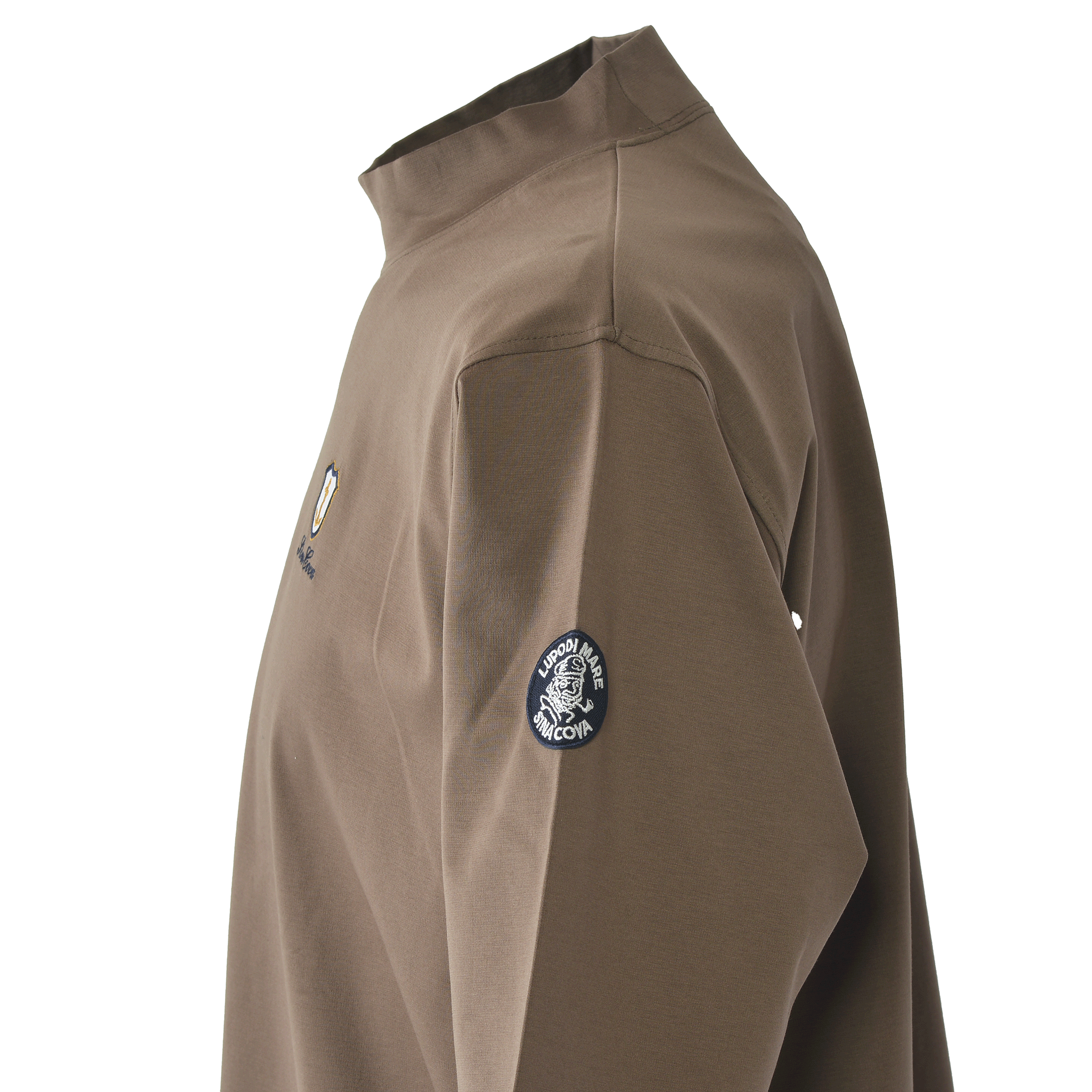 5分袖モックネックTシャツ 26130510