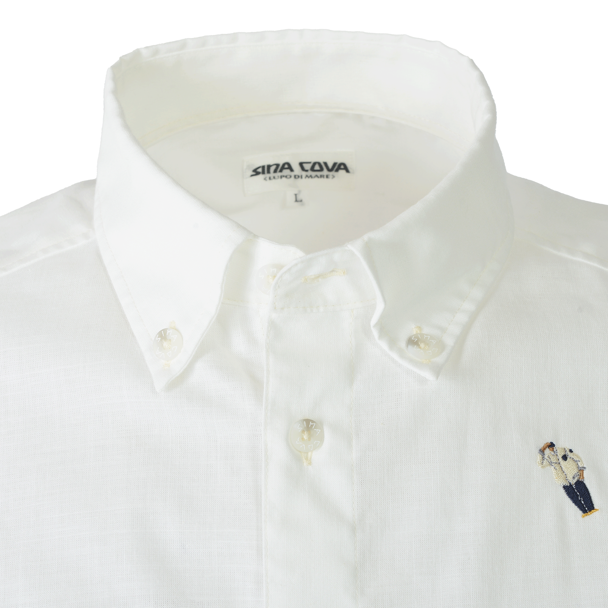 特大號短袖扣環襯衫 26124556