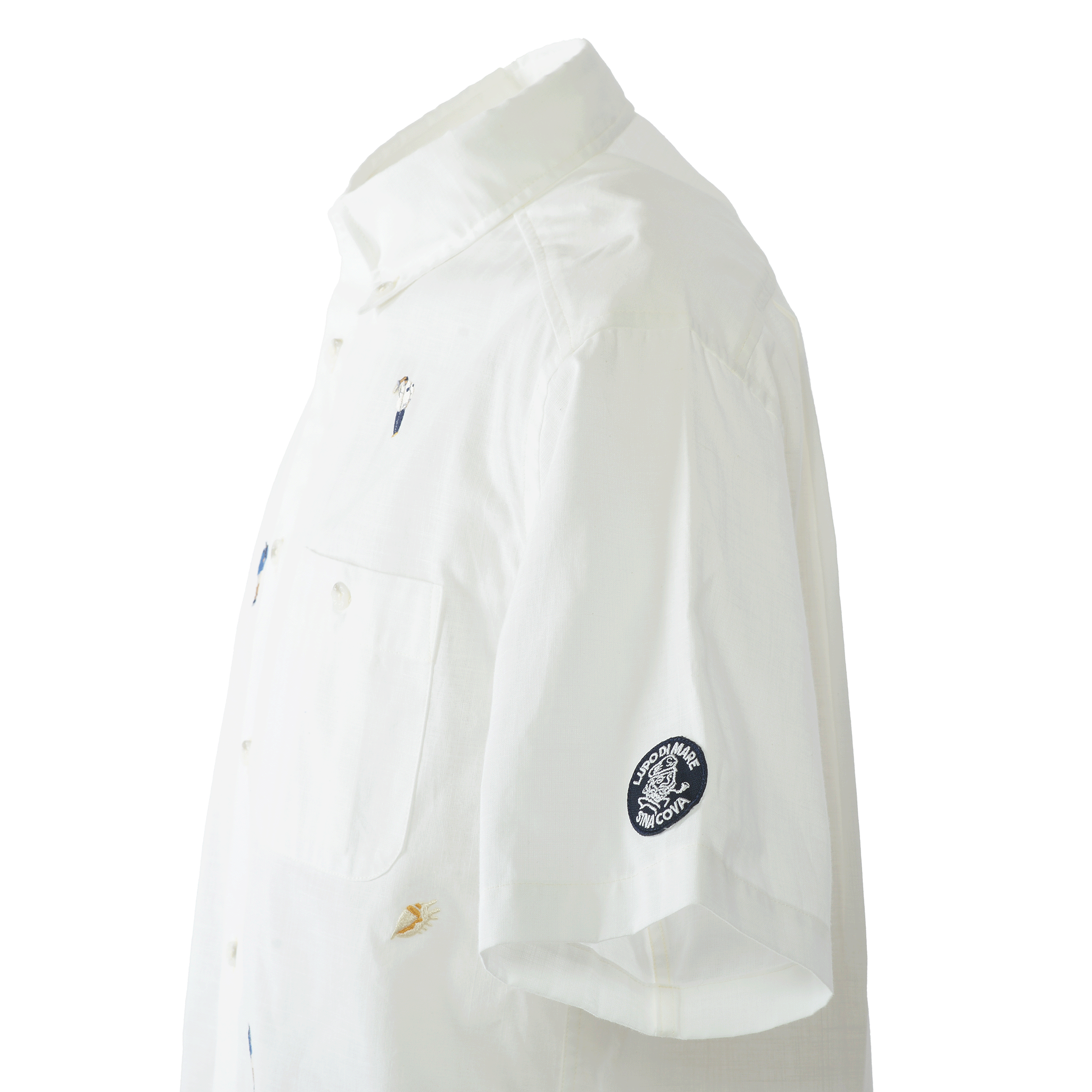 特大號短袖扣環襯衫 26124556