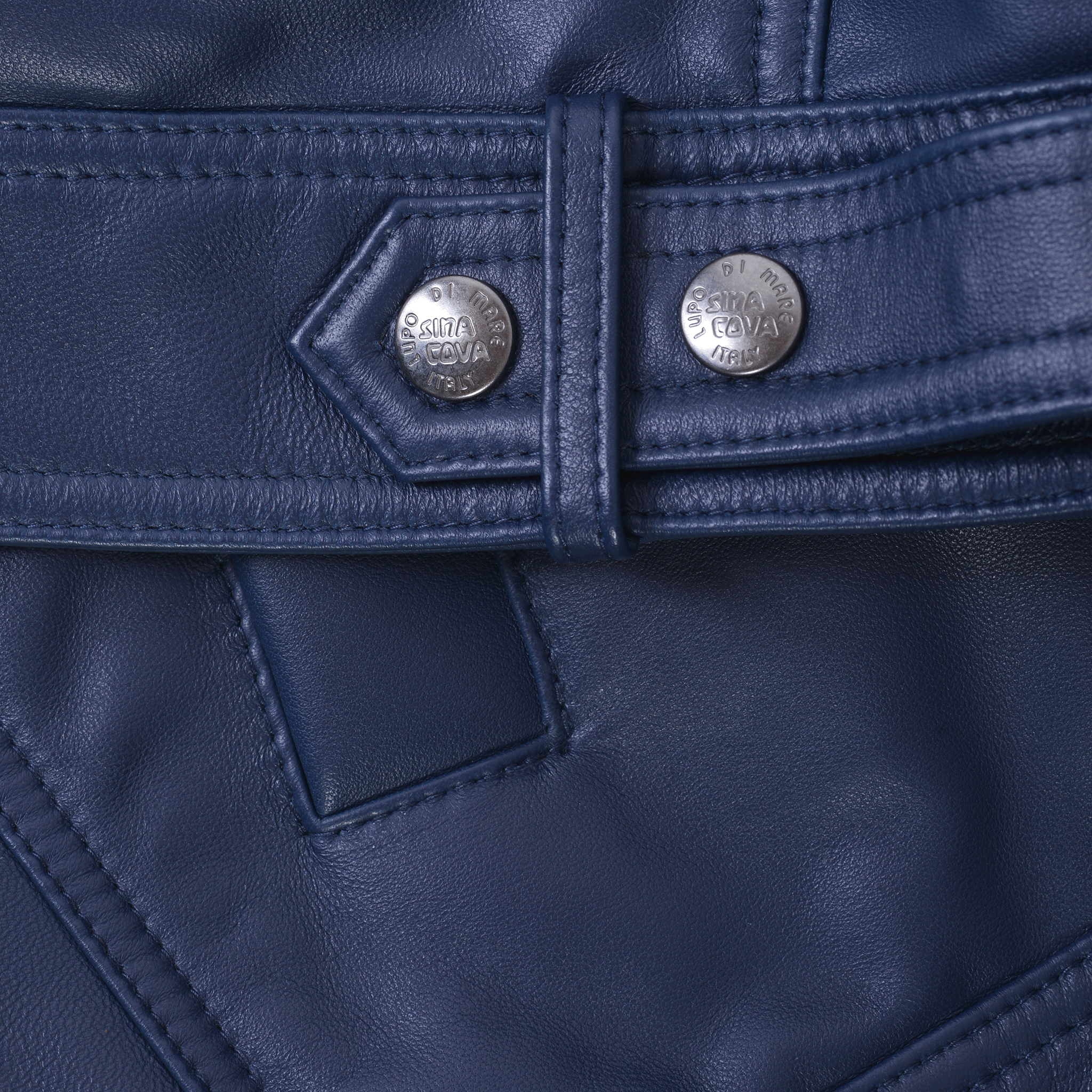 フード付きレザージャケット 25223910