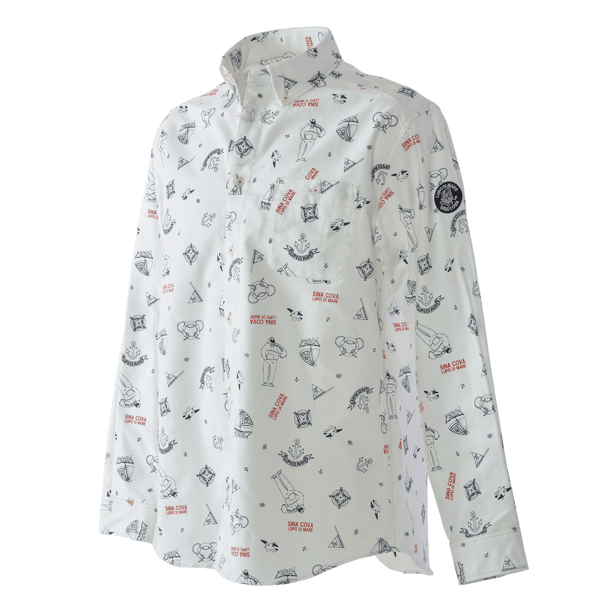 Long-sleeve Button-down Shirt 26224030