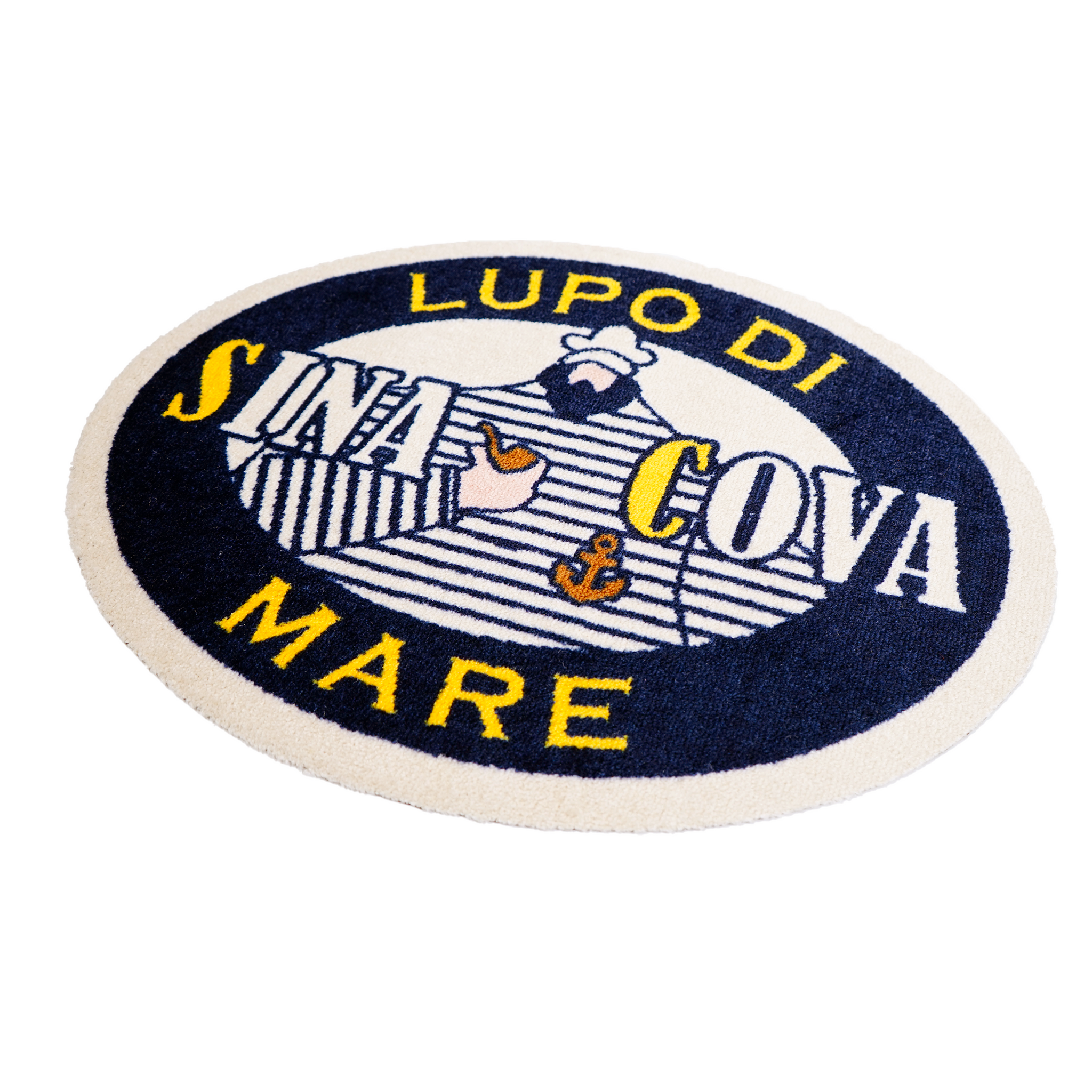 シナコバ★Lupo di Mare 日本製 シナコバオリジナル フロアマット LUPO DI MARE(楕円) 57002310