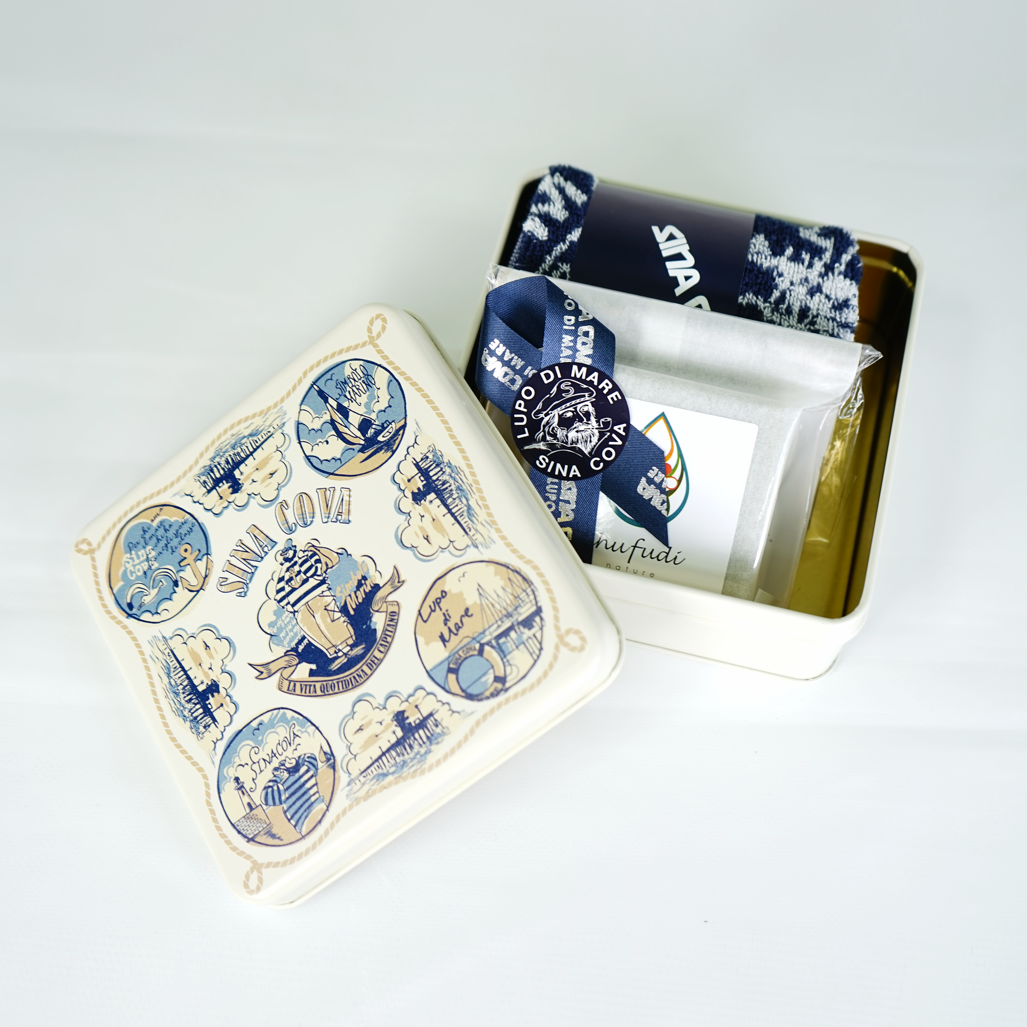 オンラインショップ限定】オリジナルギフト缶(タオル＆クチャ石鹸