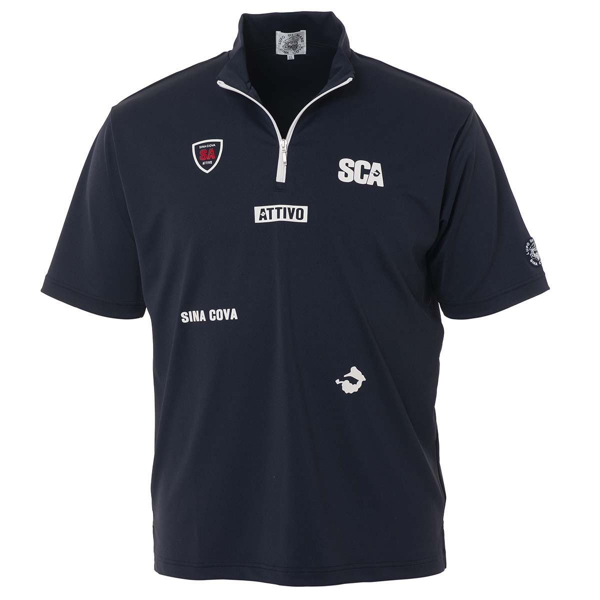 【アウトレット】シナコバ (SINA COVA)ハーフZIP半袖シャツ 21150520