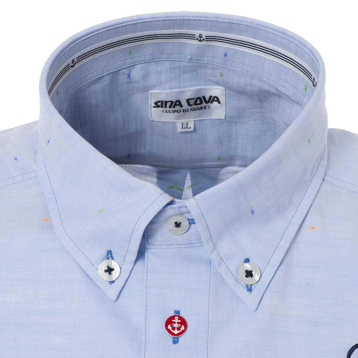 【アウトレット】シナコバ (SINA COVA) 半袖ボタンダウンシャツ 21114510