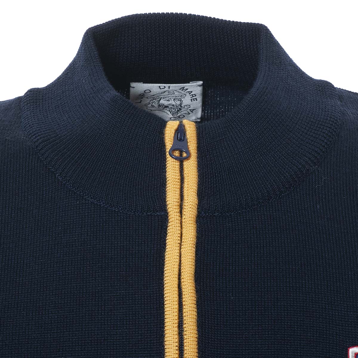 【公式】シナコバ (SINA COVA) ハーフジップセーター 21250030 ネイビーのファスナー部分