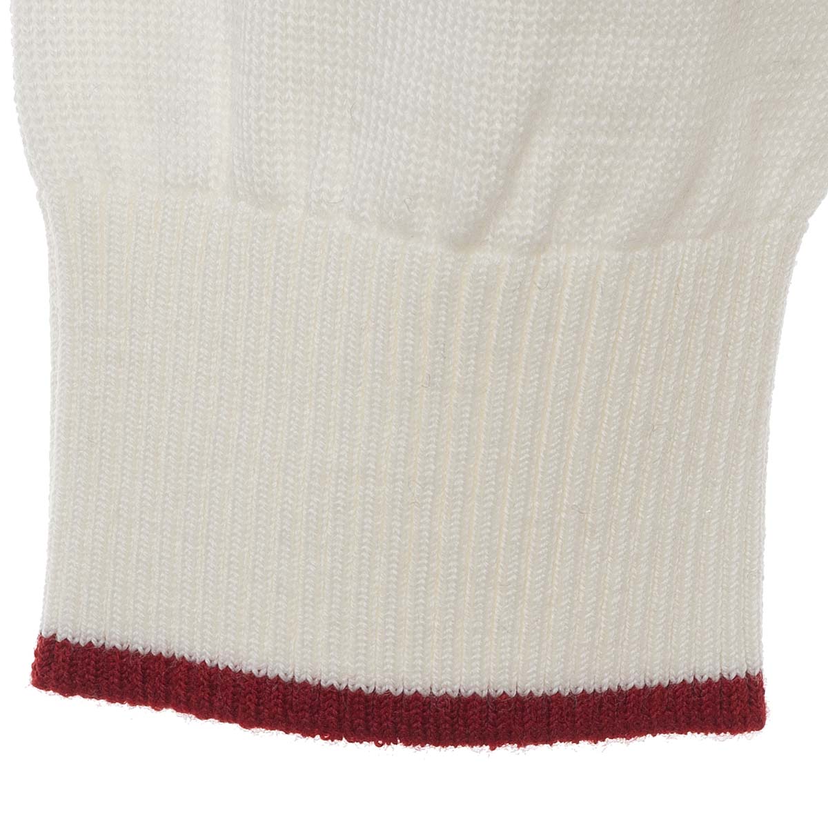 【公式】シナコバ (SINA COVA) ハーフジップセーター 21250030 ホワイトのリブ