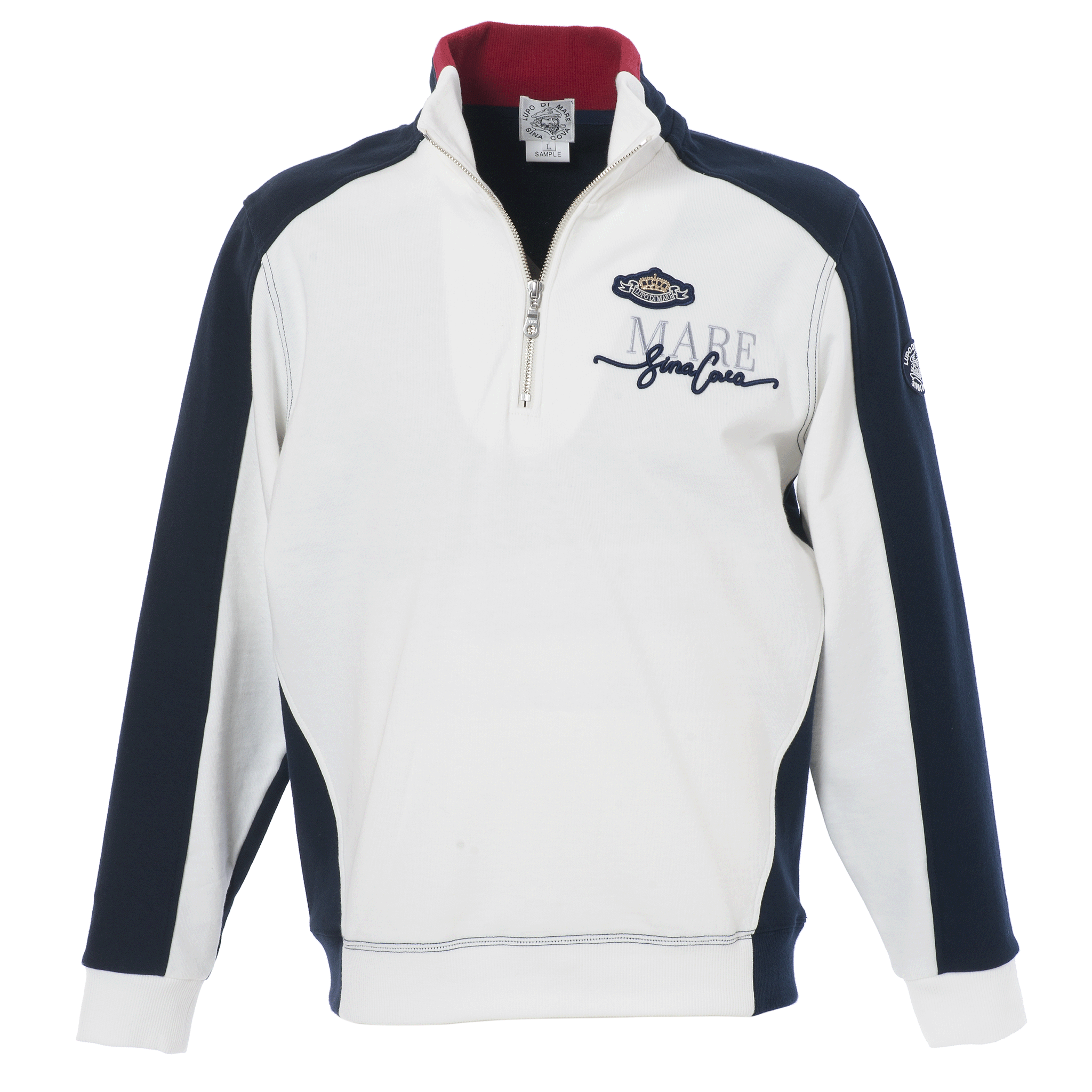 【公式】シナコバ (SINA COVA) ZIPUPプルオーバー 22210030 オフホワイトの正面