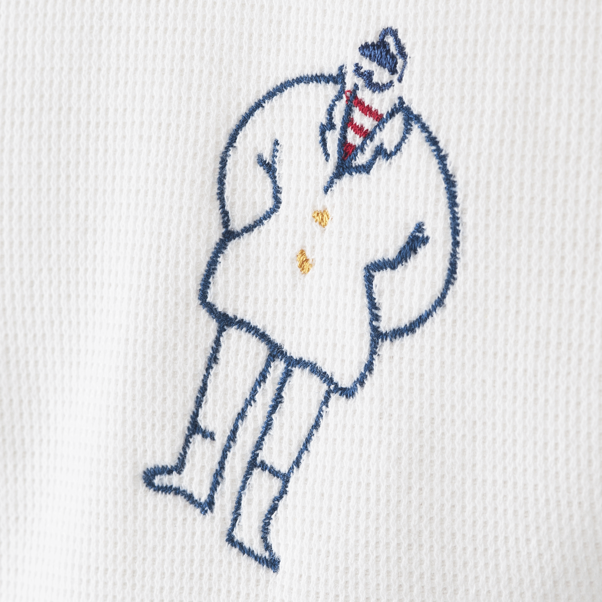【公式】シナコバ (SINA COVA) クルーネックトレーナー スウェット リメイクモチーフ刺繍 23120020 オフホワイトのモチーフ1