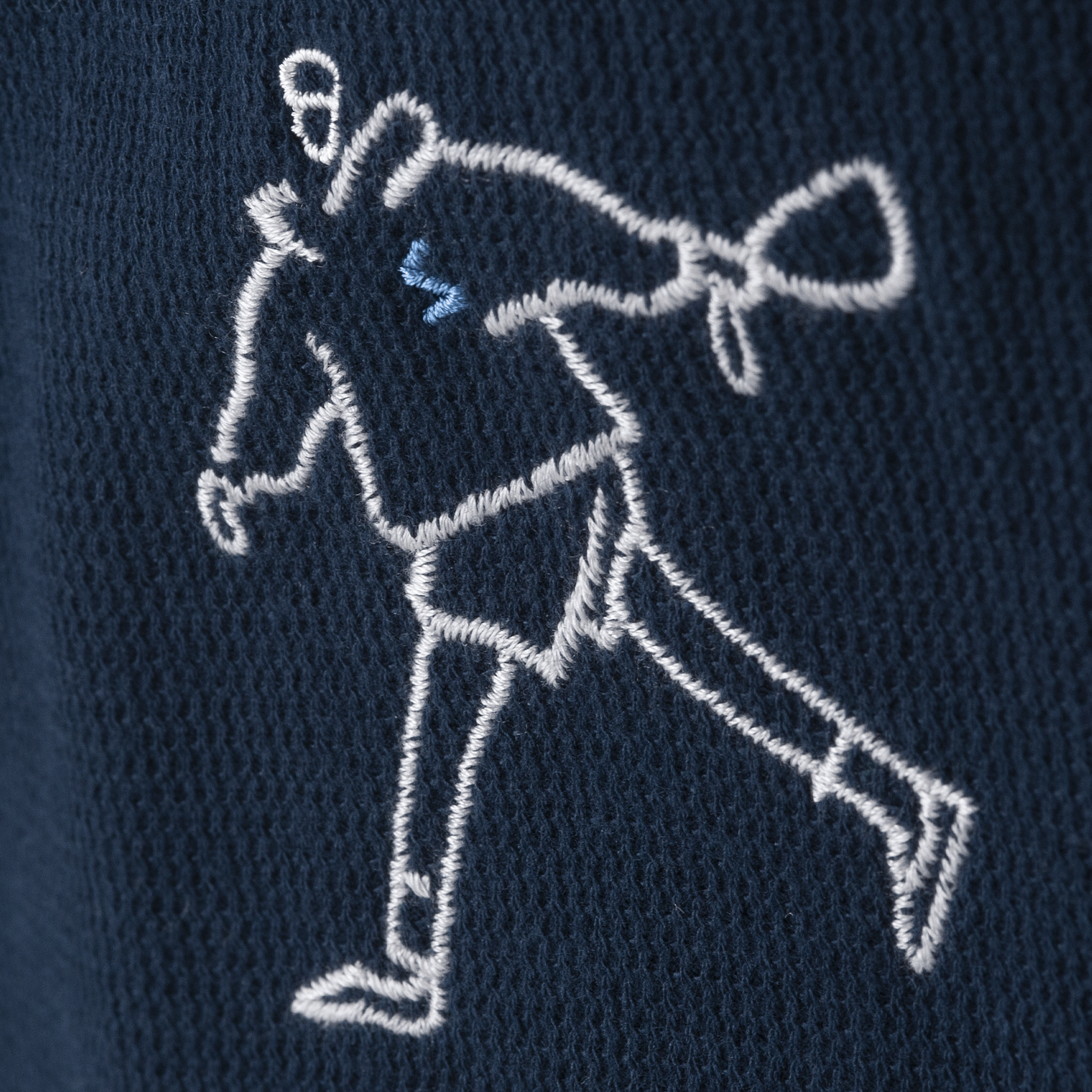 【公式】シナコバ (SINA COVA) クルーネックトレーナー スウェット リメイクモチーフ刺繍 23120020 ネイビーのモチーフ3
