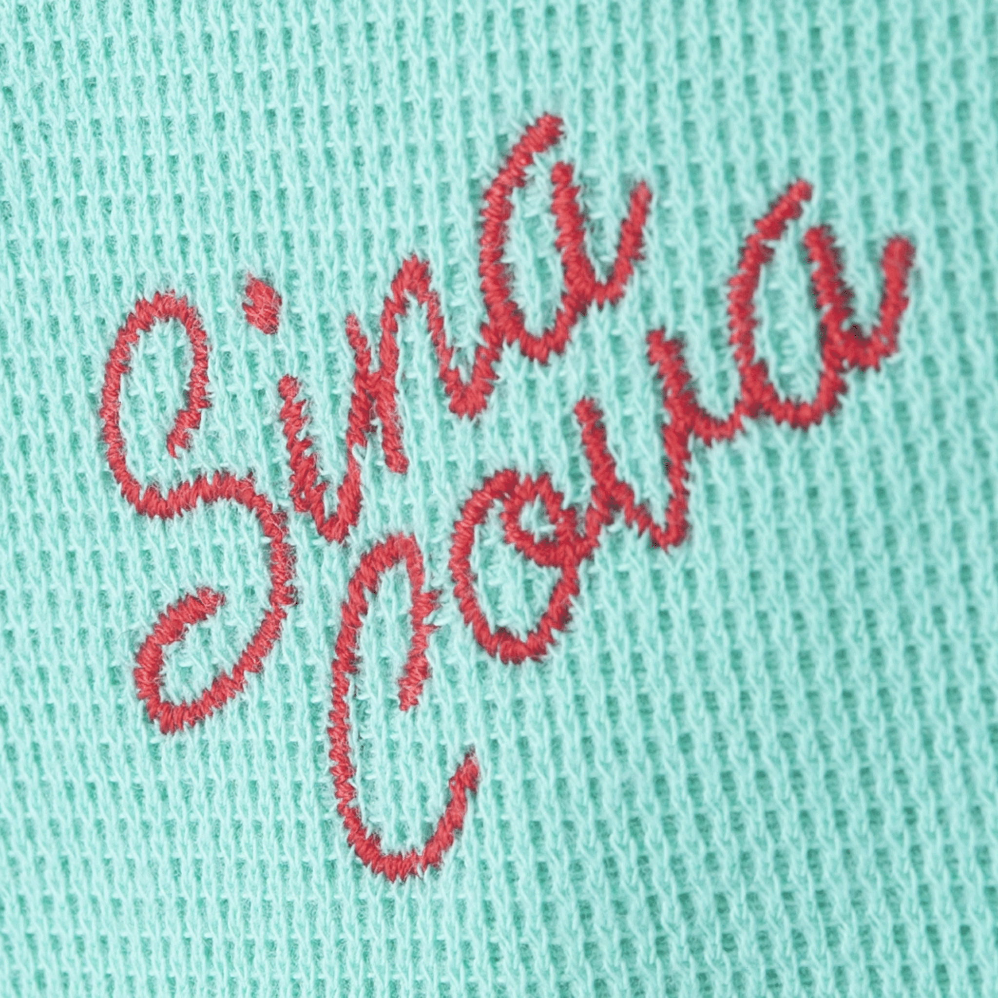 【公式】シナコバ (SINA COVA) クルーネックトレーナー スウェット リメイクモチーフ刺繍 23120020 グリーンのモチーフ2