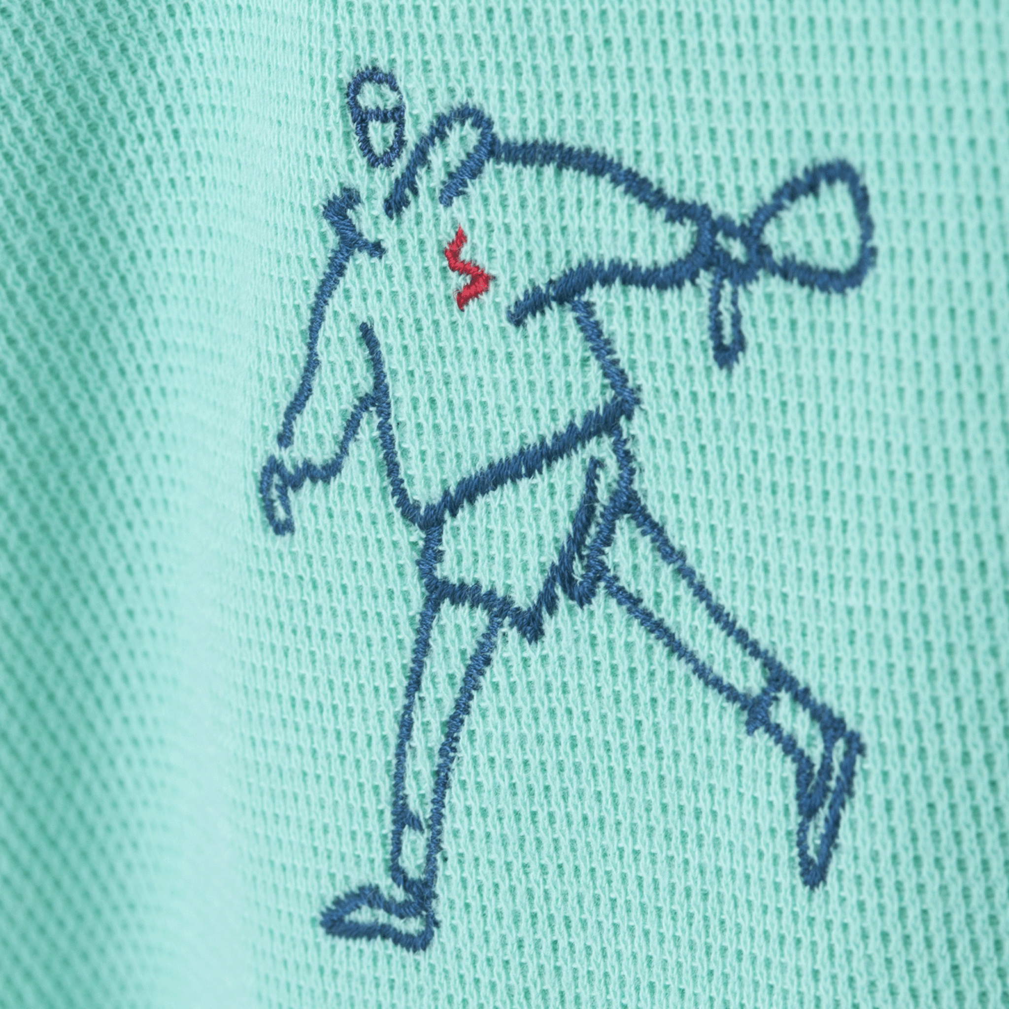 【公式】シナコバ (SINA COVA) クルーネックトレーナー スウェット リメイクモチーフ刺繍 23120020 グリーンのモチーフ3