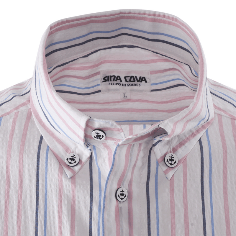 【公式】シナコバ（SINA COVA）キングサイズ 半袖ボタンダウンシャツ　大きいサイズ　23124516
