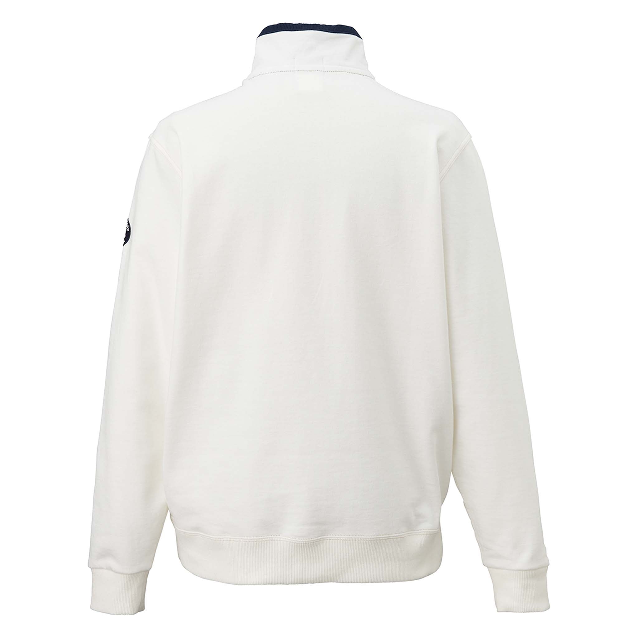 【公式】シナコバ (SINA COVA) ハーフジップトレーナー 22110010 ホワイトの背面