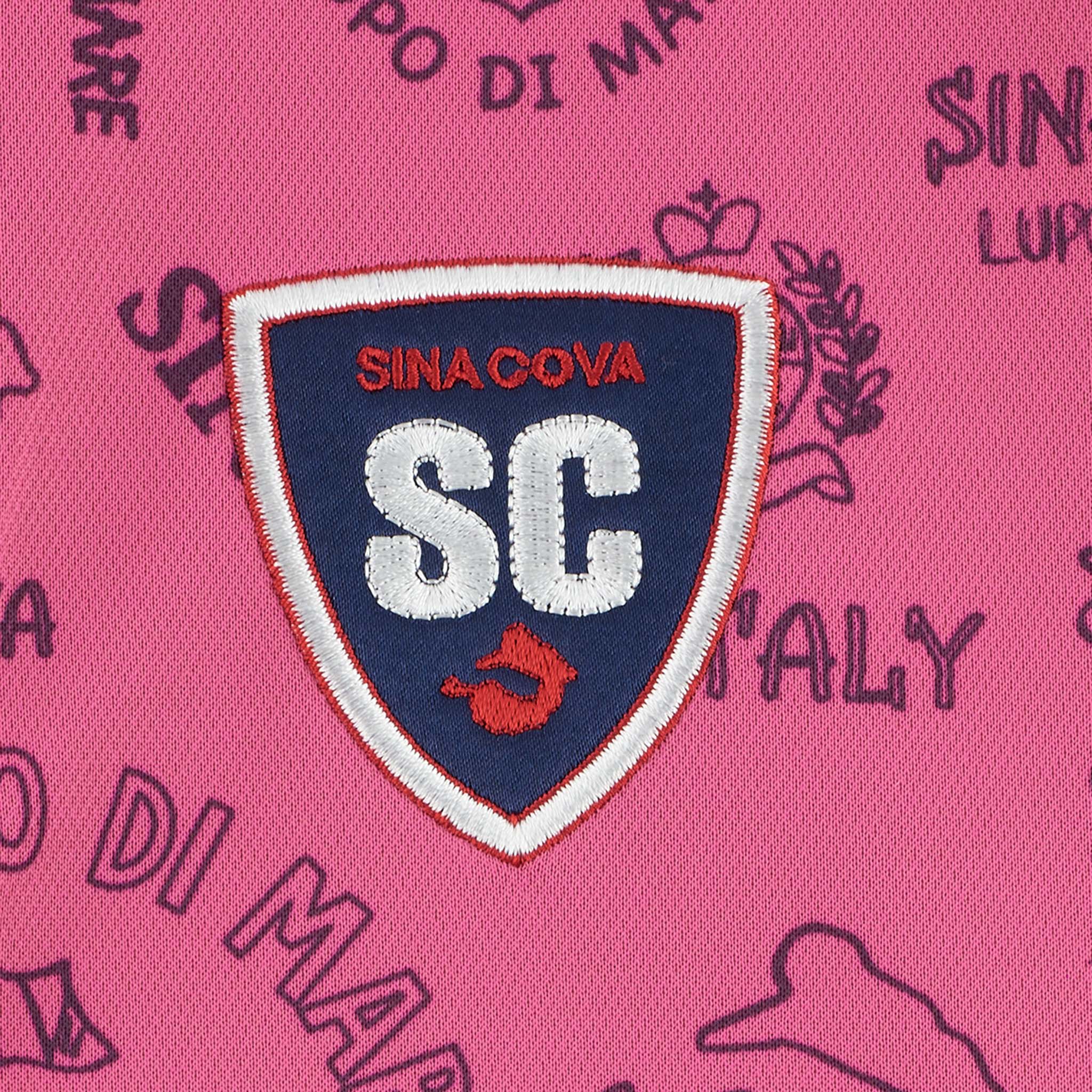 【アウトレット】シナコバ (SINA COVA)総柄半袖ポロシャツ 22150510