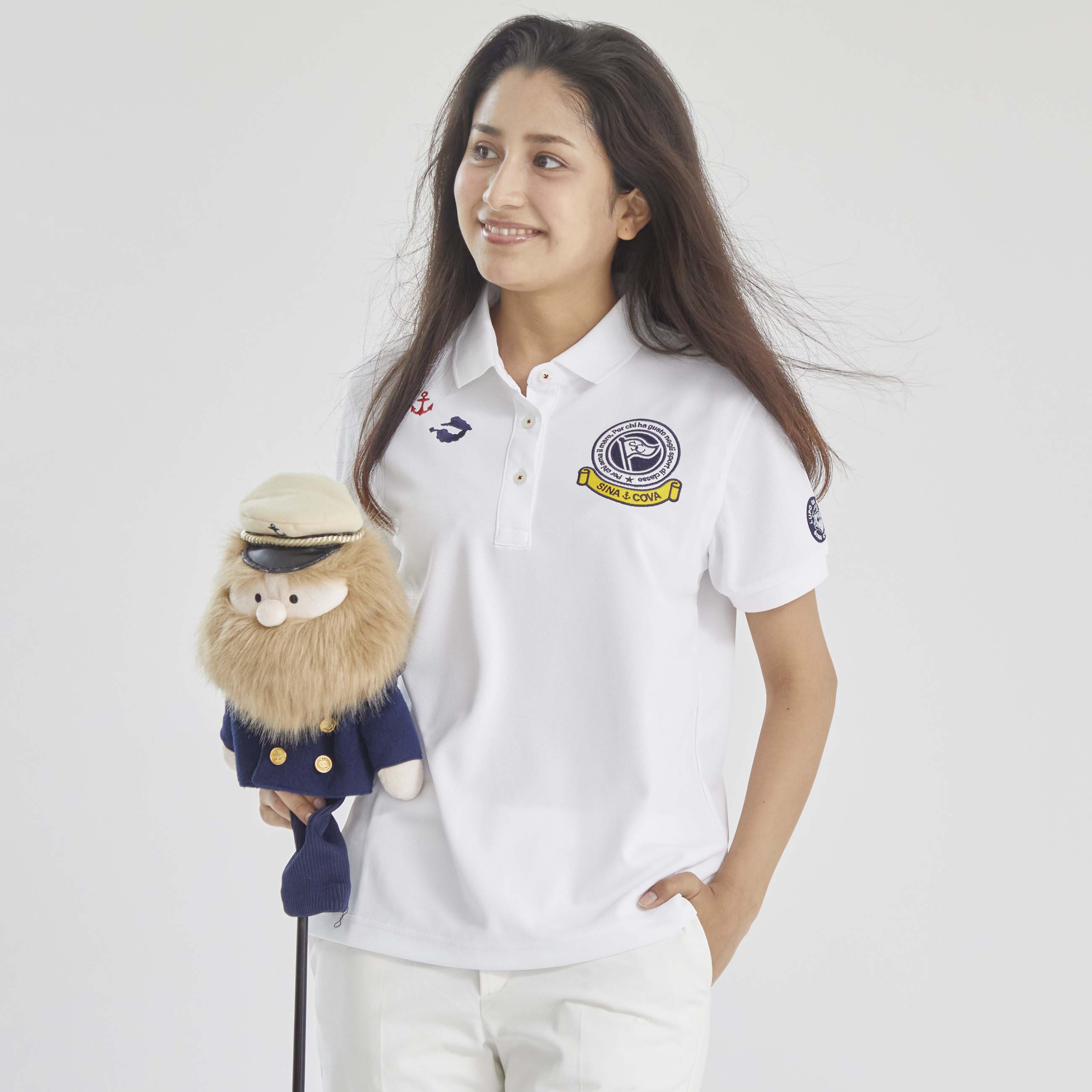 Ladies short sleeve polo shirt 22180573