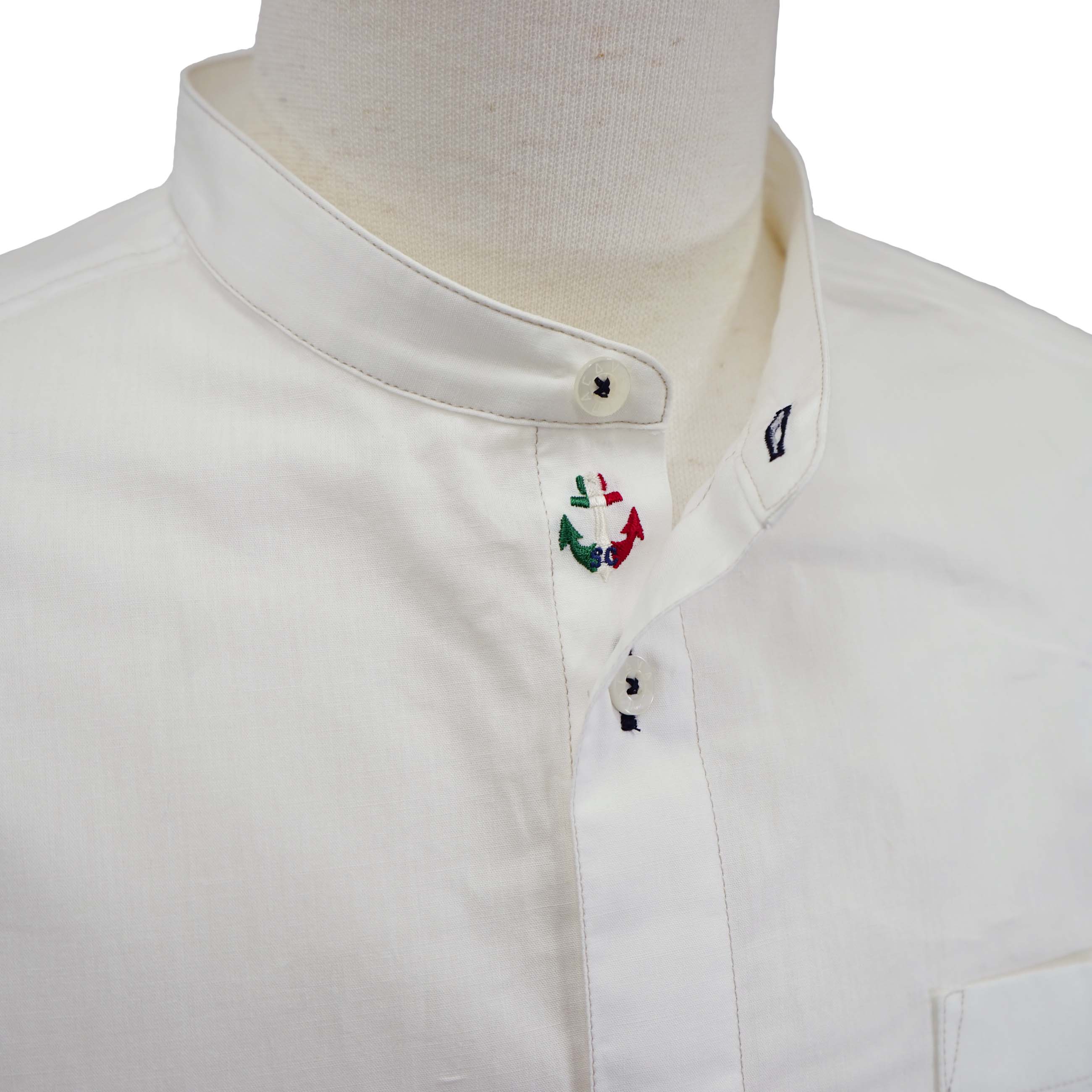 【アウトレット】シナコバ (SINA COVA) バンドカラーシャツ 22124030