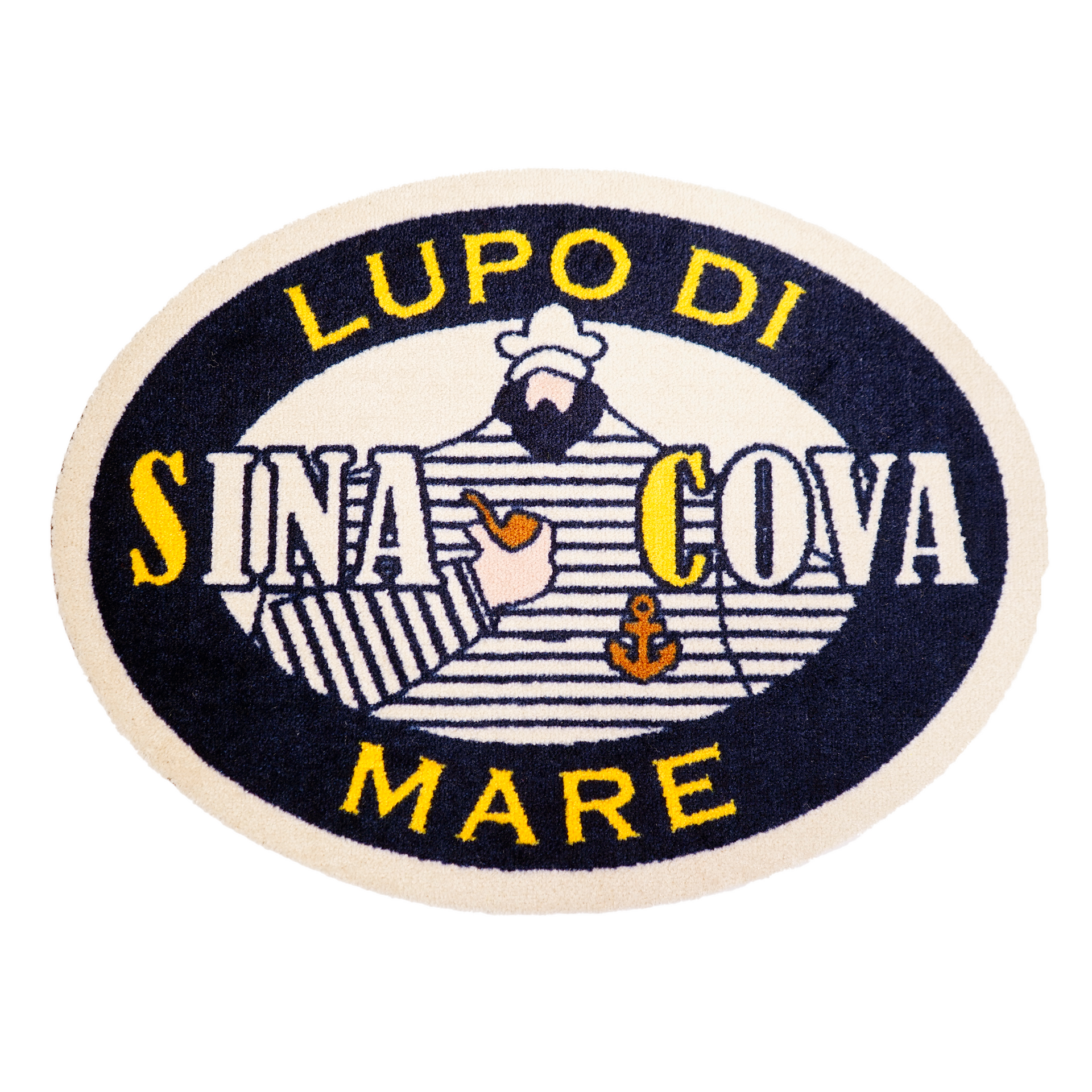 シナコバ★Lupo di Mare 日本製 シナコバオリジナル フロアマット LUPO DI MARE(楕円) 57002310