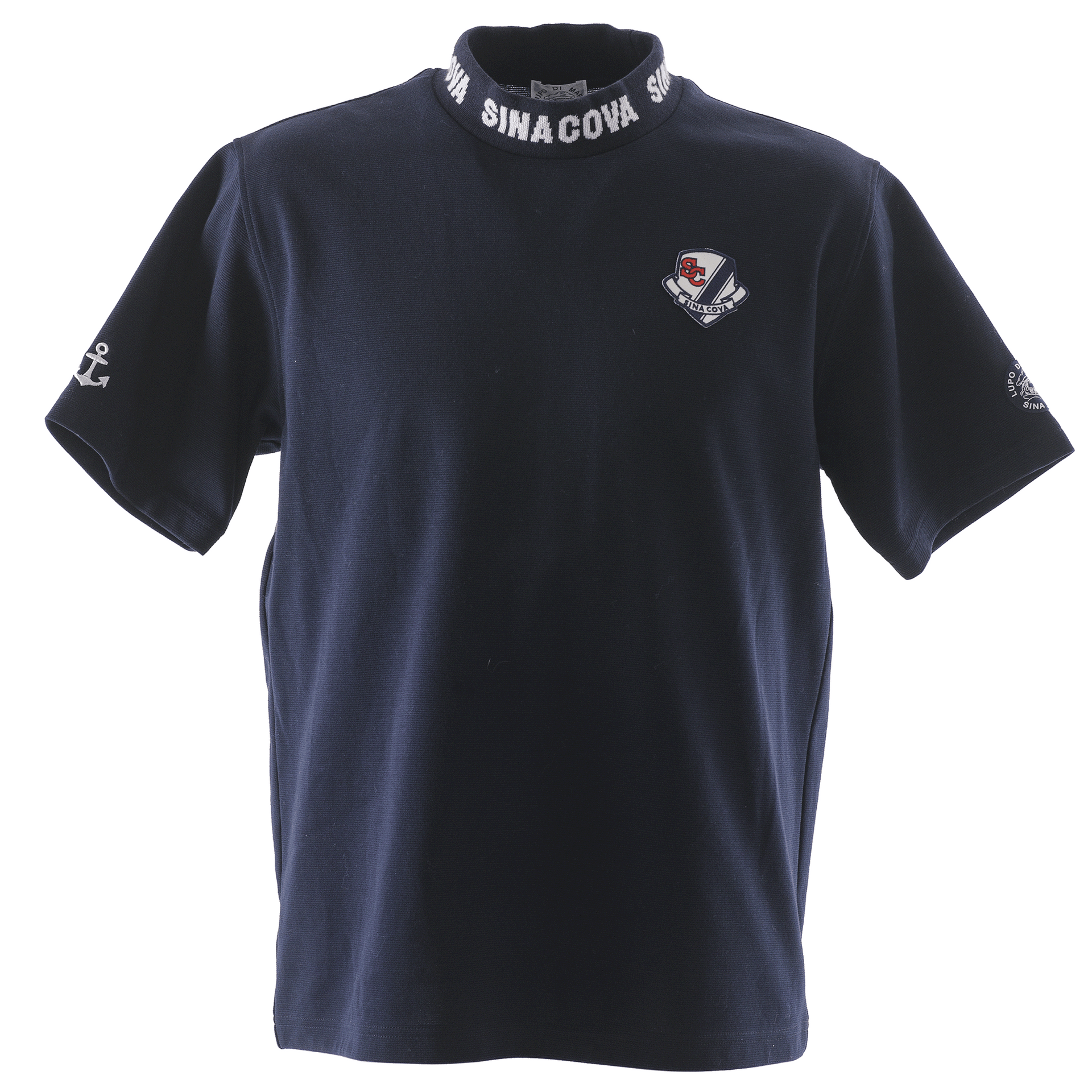 SINACOVA - シナコバ 半袖 ハーフジップ モックネック シャツ メンズ L 黒 公式】シナコバ （SINA COVA） ハイネックTシャツ ユニセックス