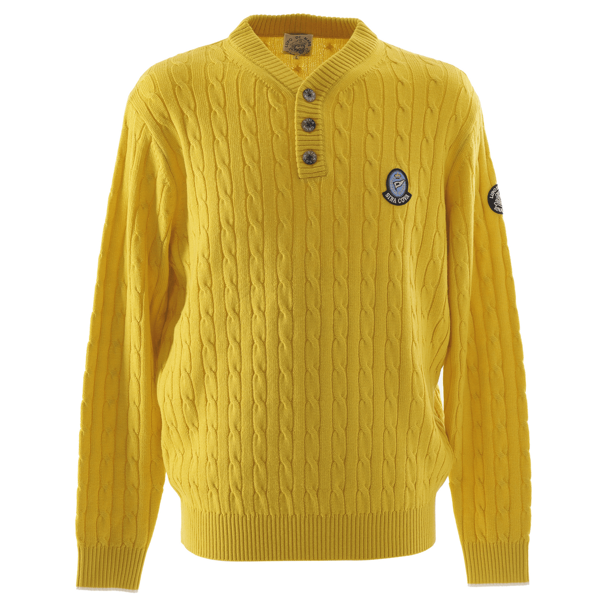 新品 SINA COVA ハーフジップセーター アイボリー LL Official] SINA COVA Henley Neck Sweater 23222010