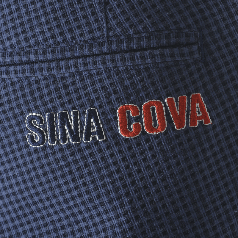 【公式】シナコバ（SINA COVA）ギンガムチェック柄　ノータックパンツ　24155040