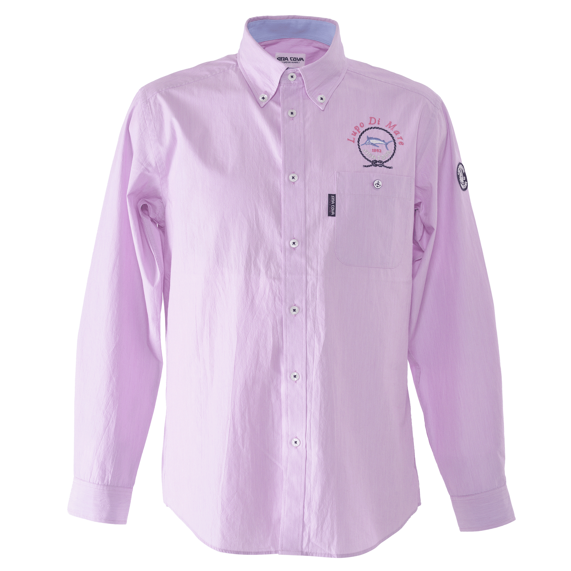 【マリンテイスト】 シナコバ SINACOVA 長袖 B.Dシャツ L ピンク 長袖ボタンダウンシャツ 24114020