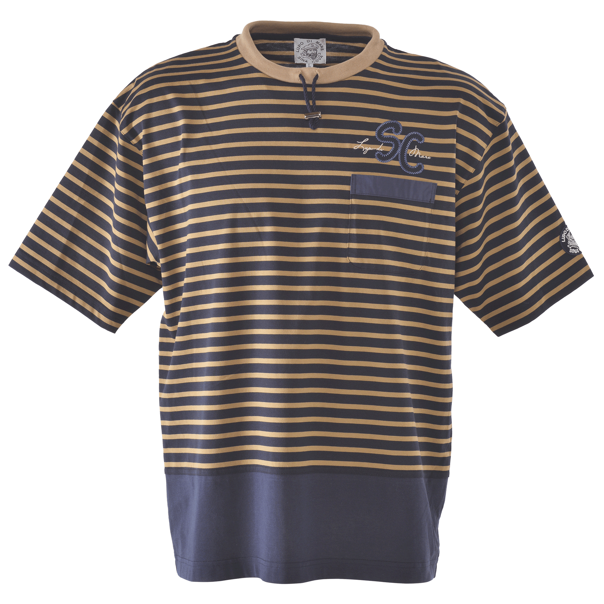 切替ボーダー半袖Tシャツ 24110540