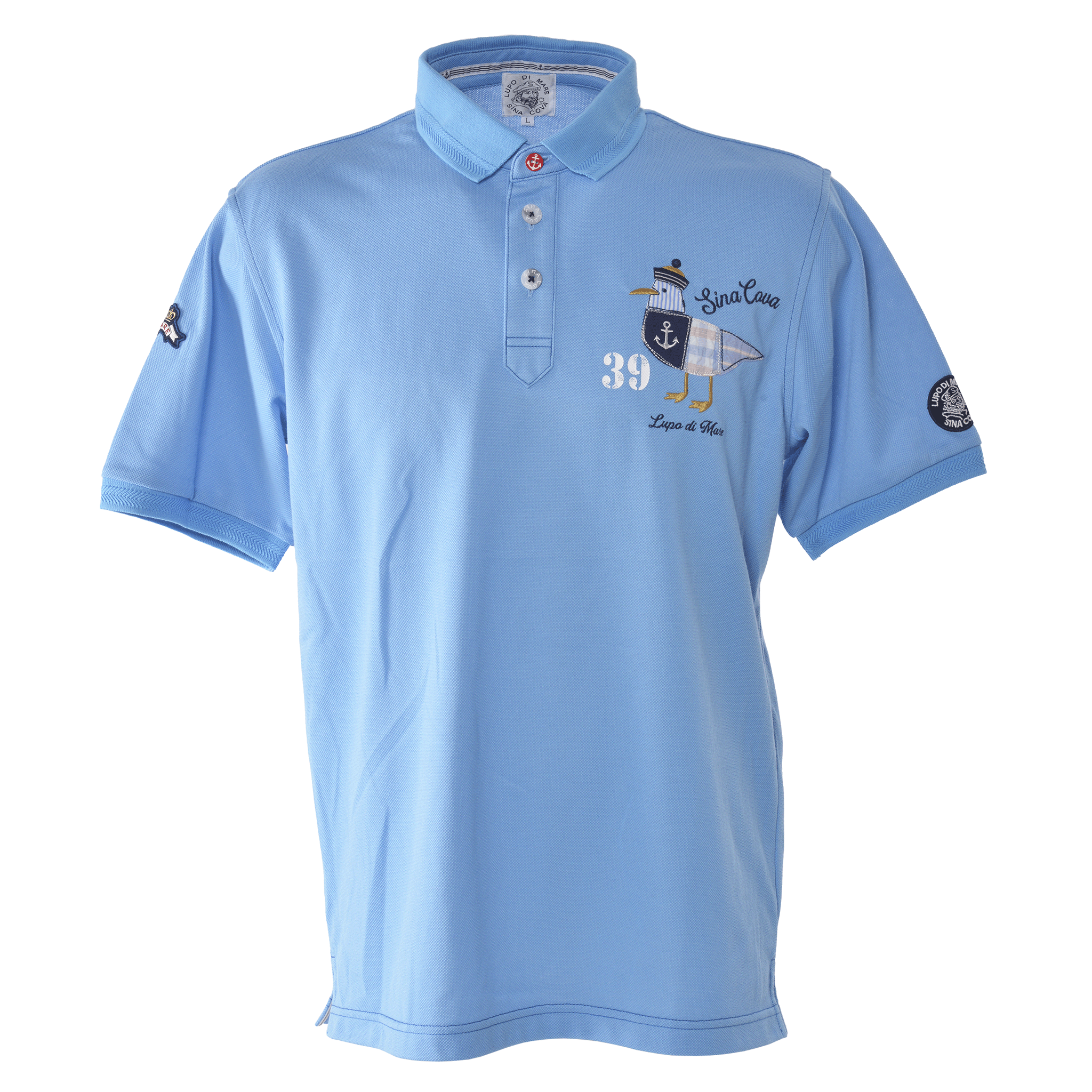 新品タグ付き SINA COVA LUPO DI MARE 半袖ポロシャツ　XL 公式】シナコバ （SINA COVA） 半袖ポロシャツ ユニセックス