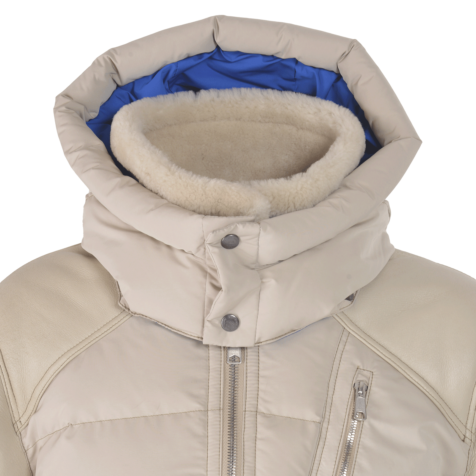 SINA COVA ◇ フェイク ムートン ジャケット オレンジ Lサイズ 裏ボア