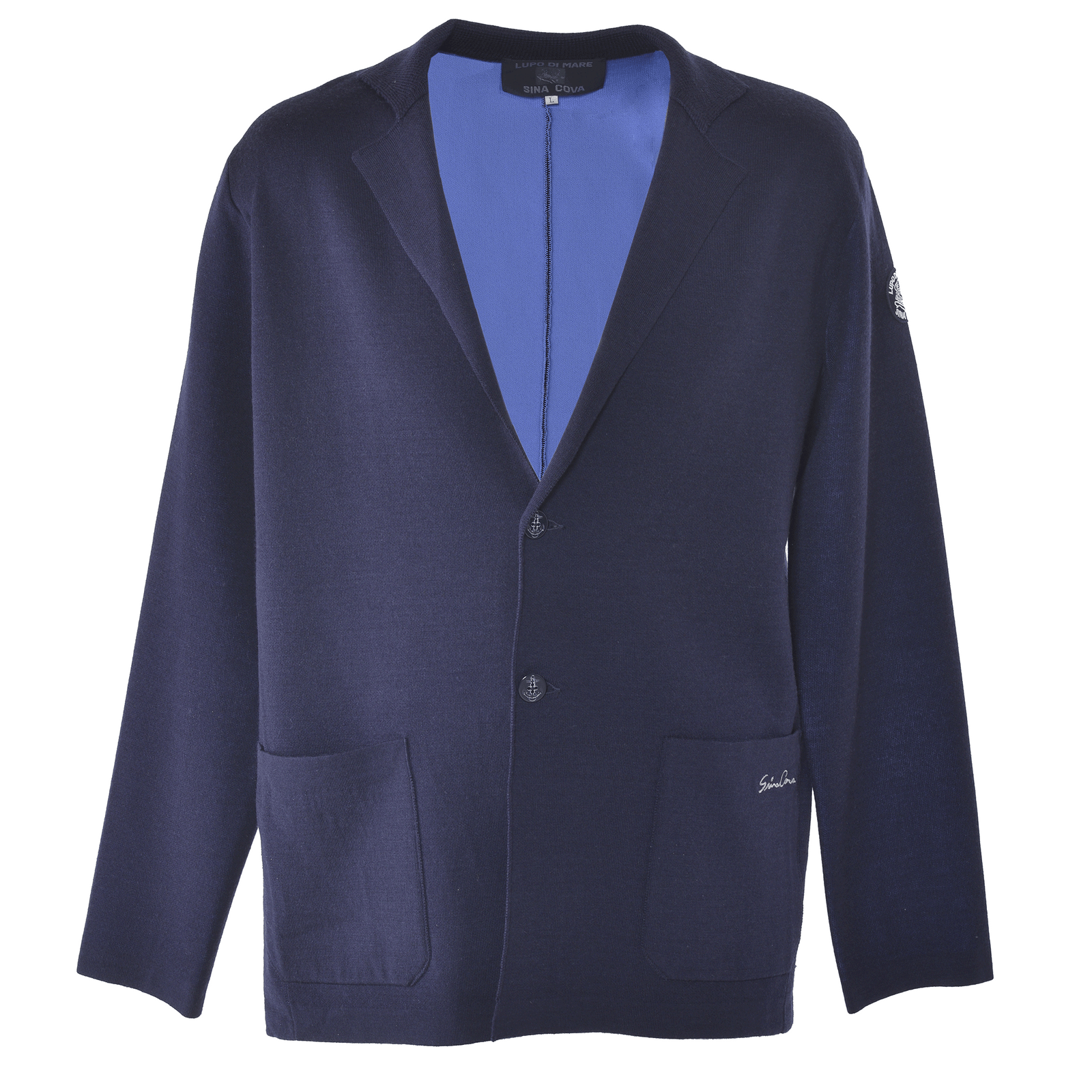 【新品】シナコバ　SINA COVA、ニットジャケット、L SINA COVAニットジャケット