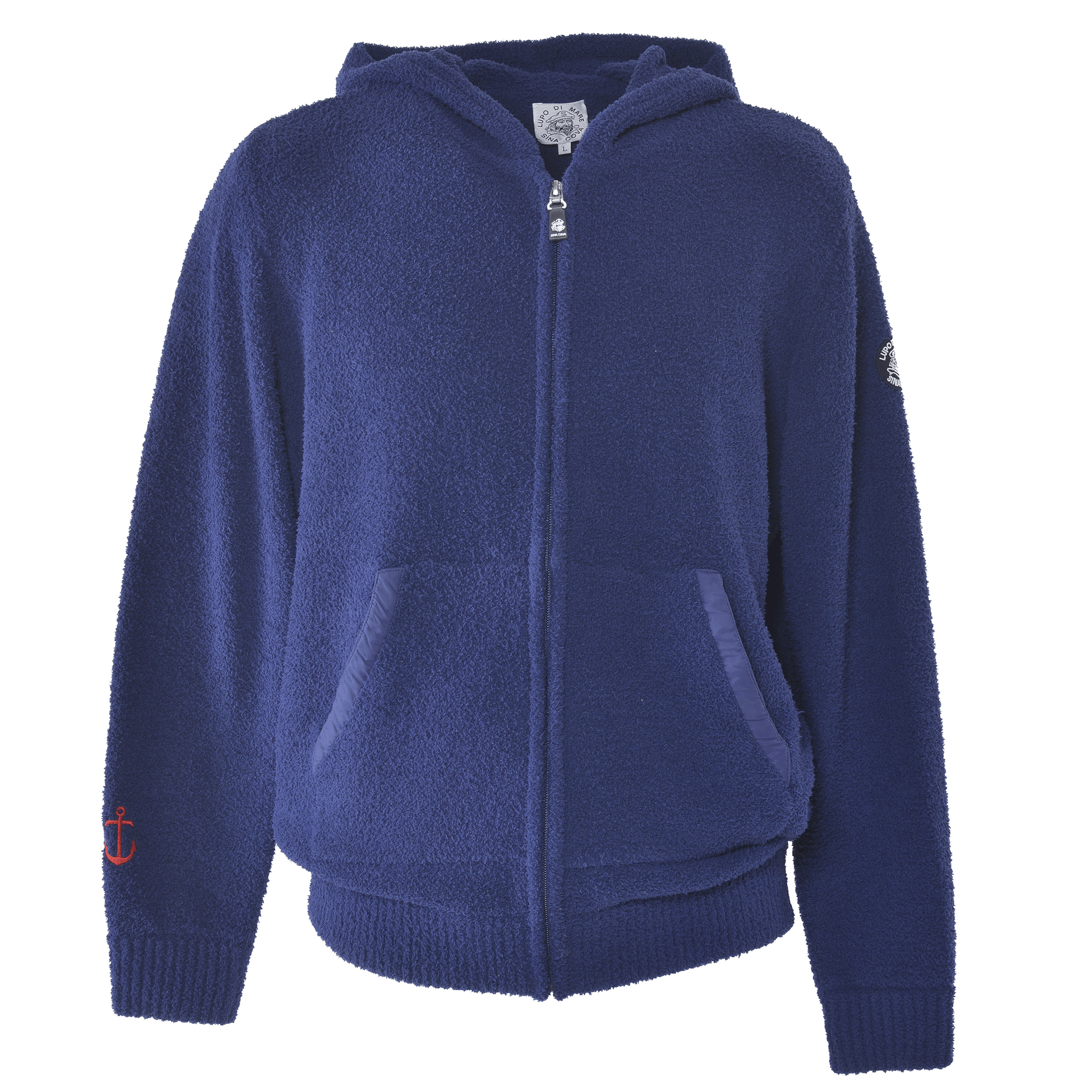 SINA COVA 高級　フリース　ジップパーカー　サイズL 美品 ZIP UPニットパーカー 24233030