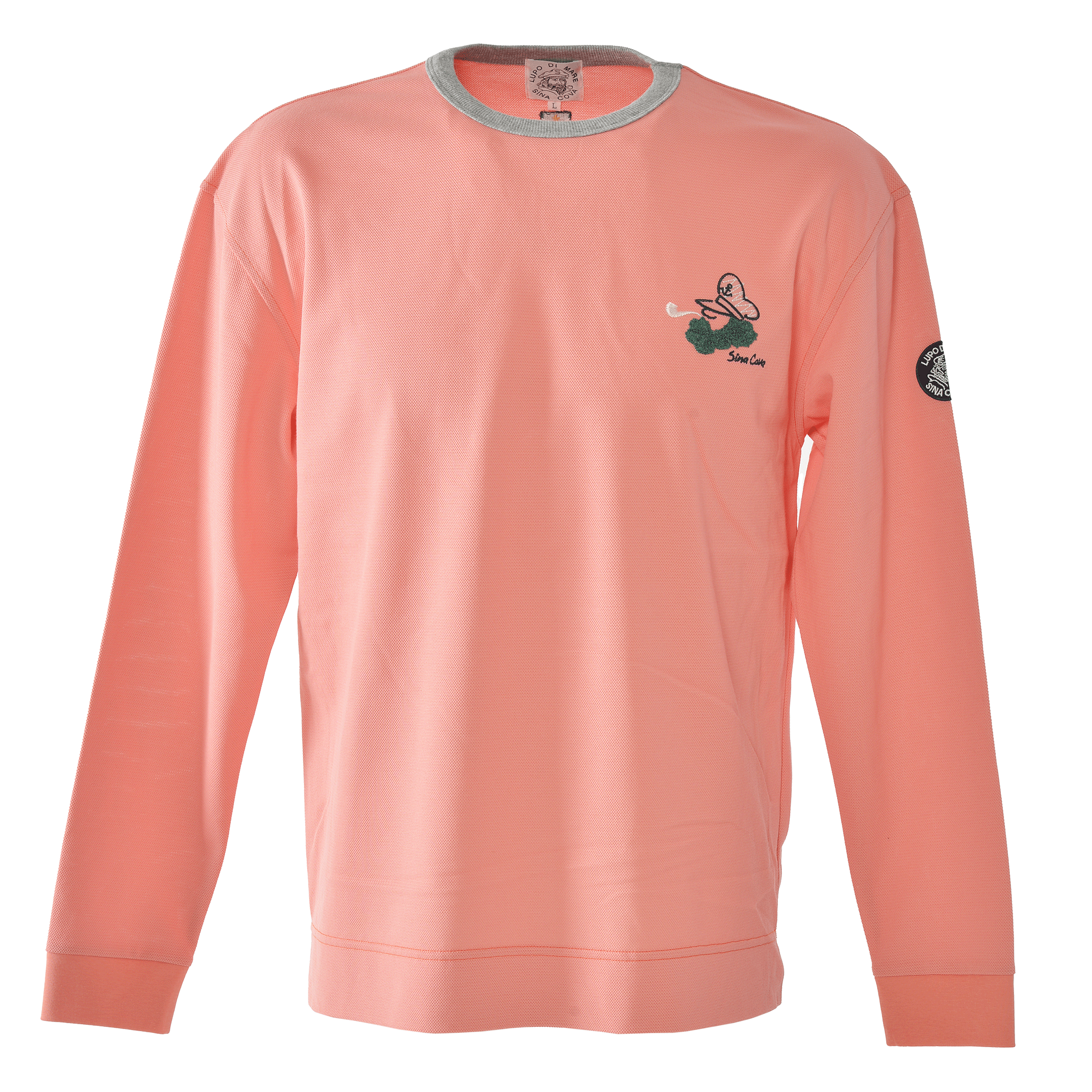 シナコバ 長袖 Tシャツ オレンジ メンズ Lサイズ カットソー SINA COVA