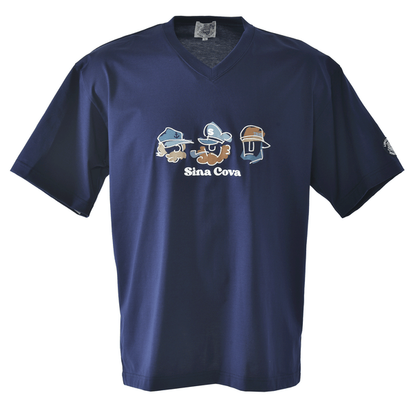 SINA COVA半袖シャツ Vネック半袖Tシャツ 26120560