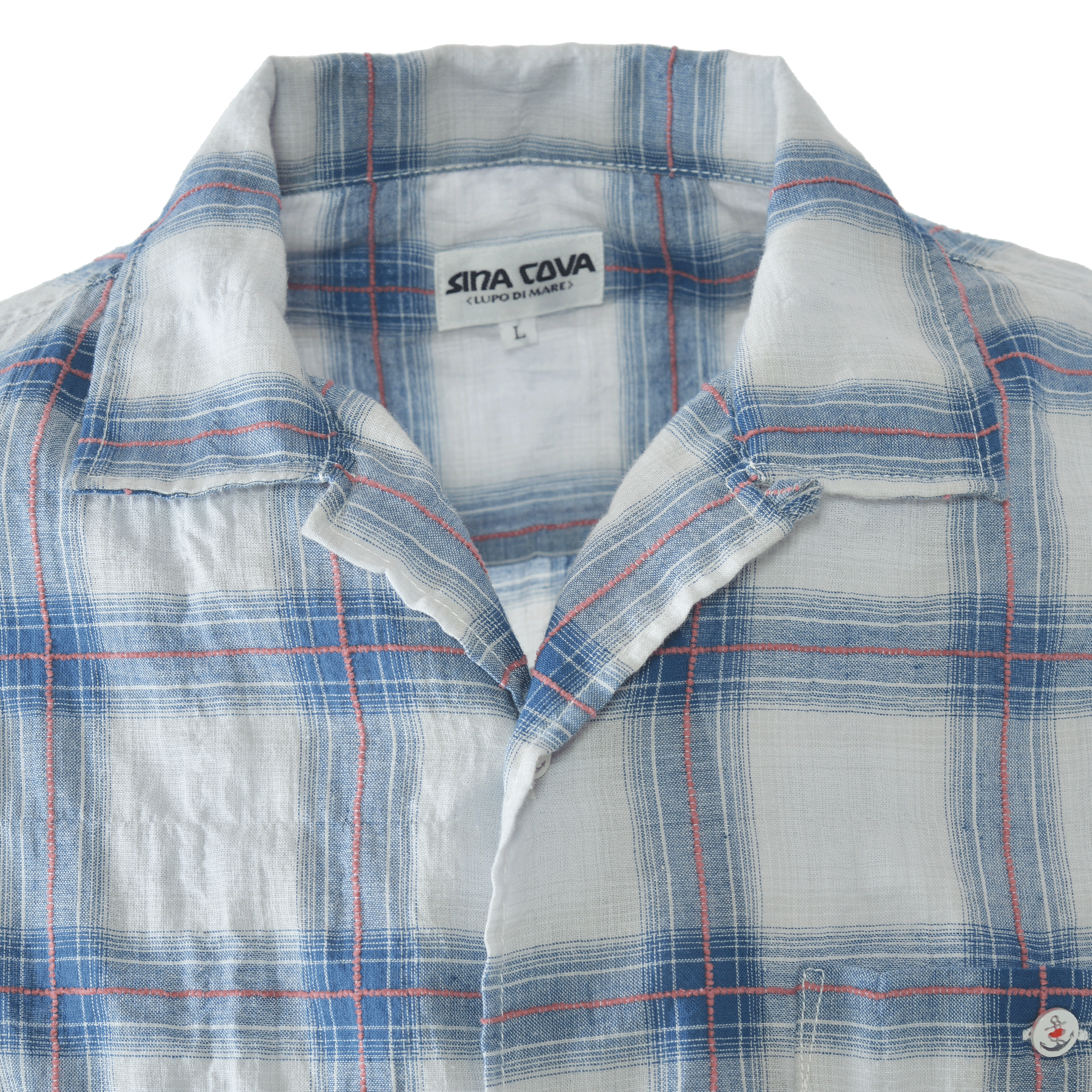 長袖開領襯衫 26124030