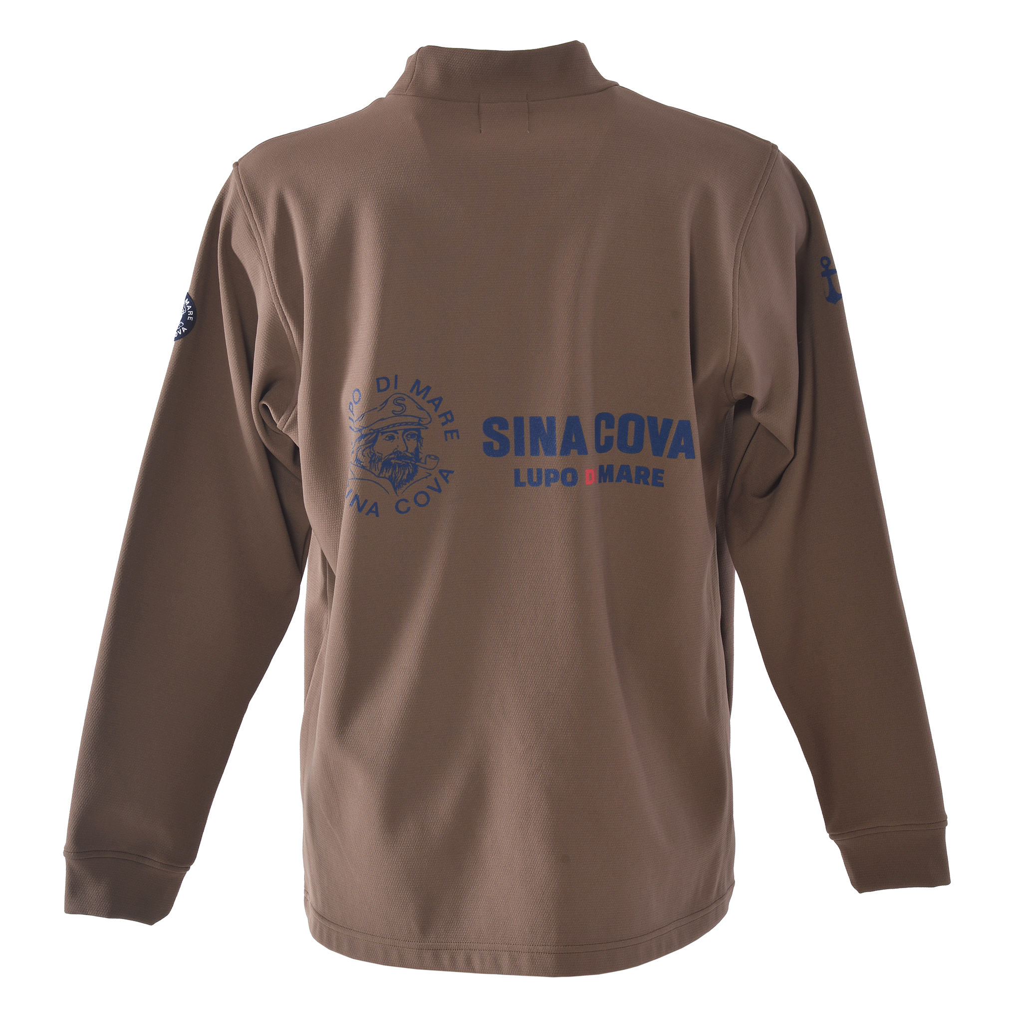 バックプリントモックネック長袖Ｔシャツ 25250020
