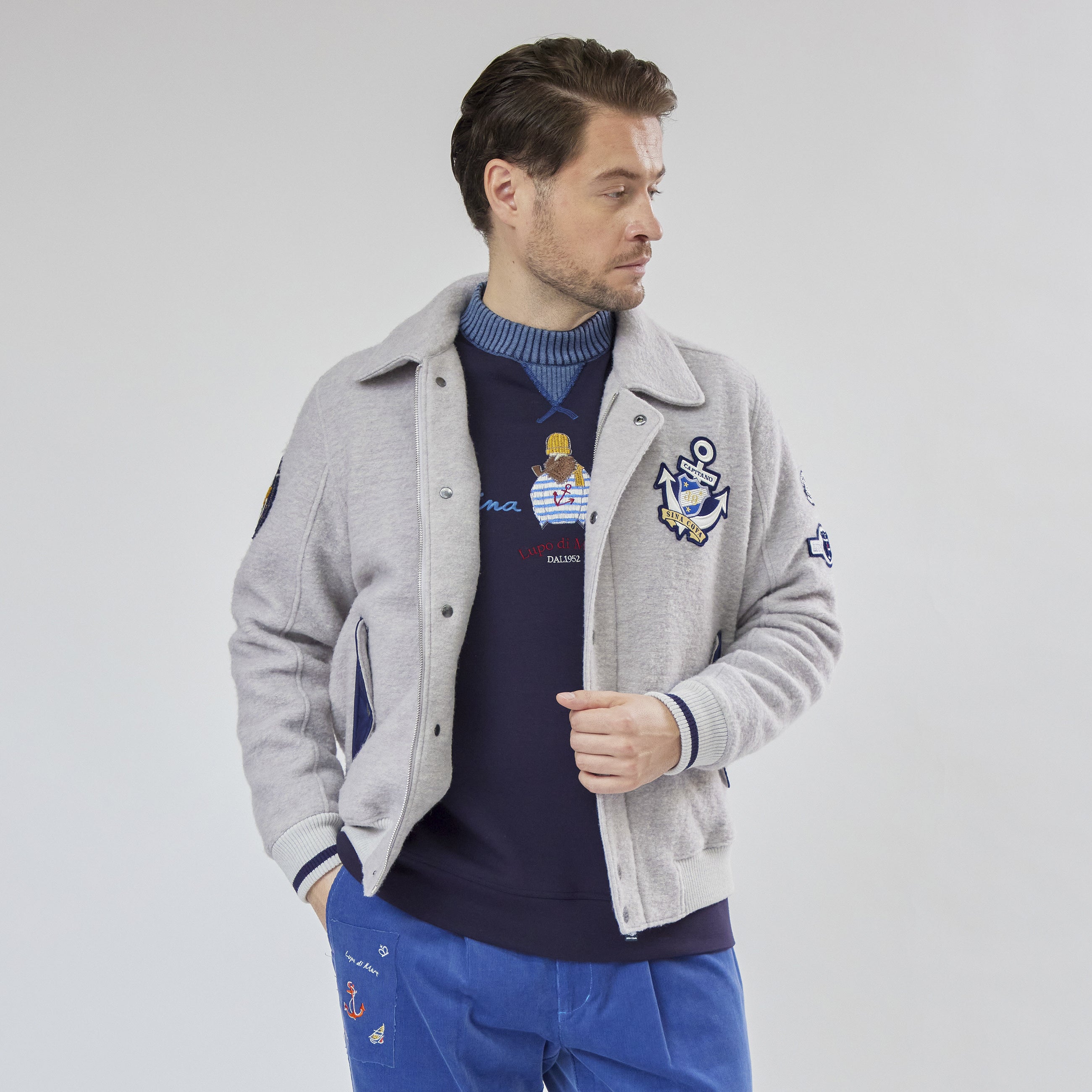 新品/Wedgehog Mock Knit - Navy Mサイズ Wedgehog Mock Knit - Navy | CLUBHAUS