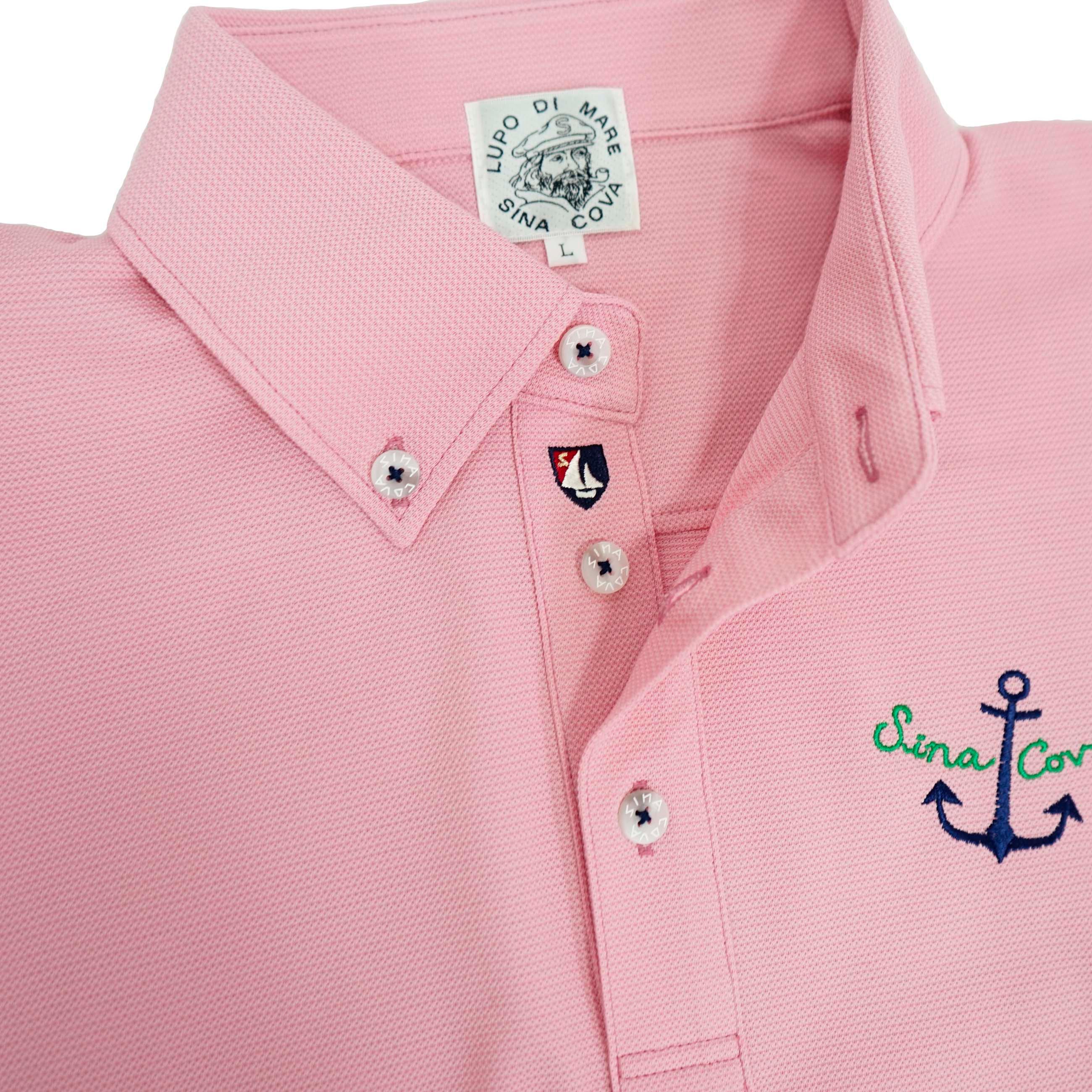 アウトレット】シナコバ （SINA COVA） 5分袖 ボタンダウンポロシャツ