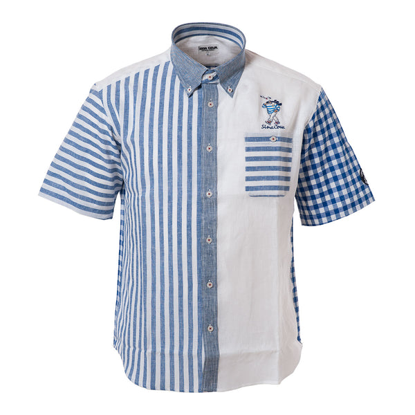Short -sleeved button down shirt 19124590