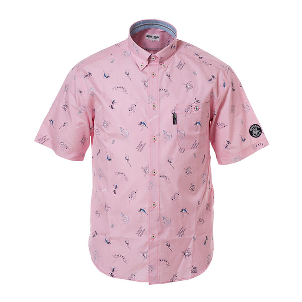 Short -sleeved button down shirt 19114510